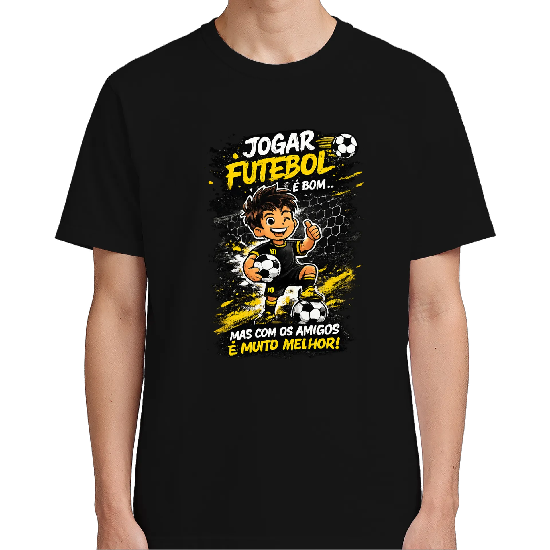 Camiseta Personalizada Preto 100% Algodão - Imagem 5