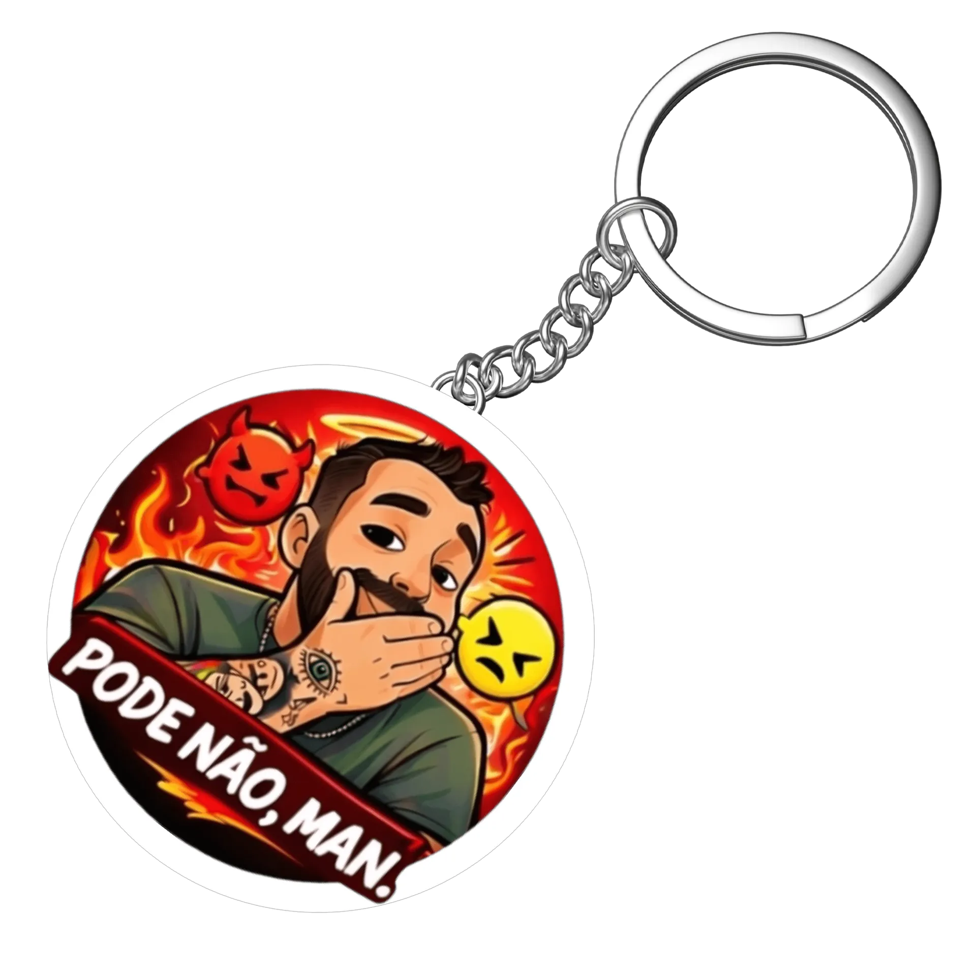 Chaveiro PODE NÃO VERMELHO  - Imagem 4