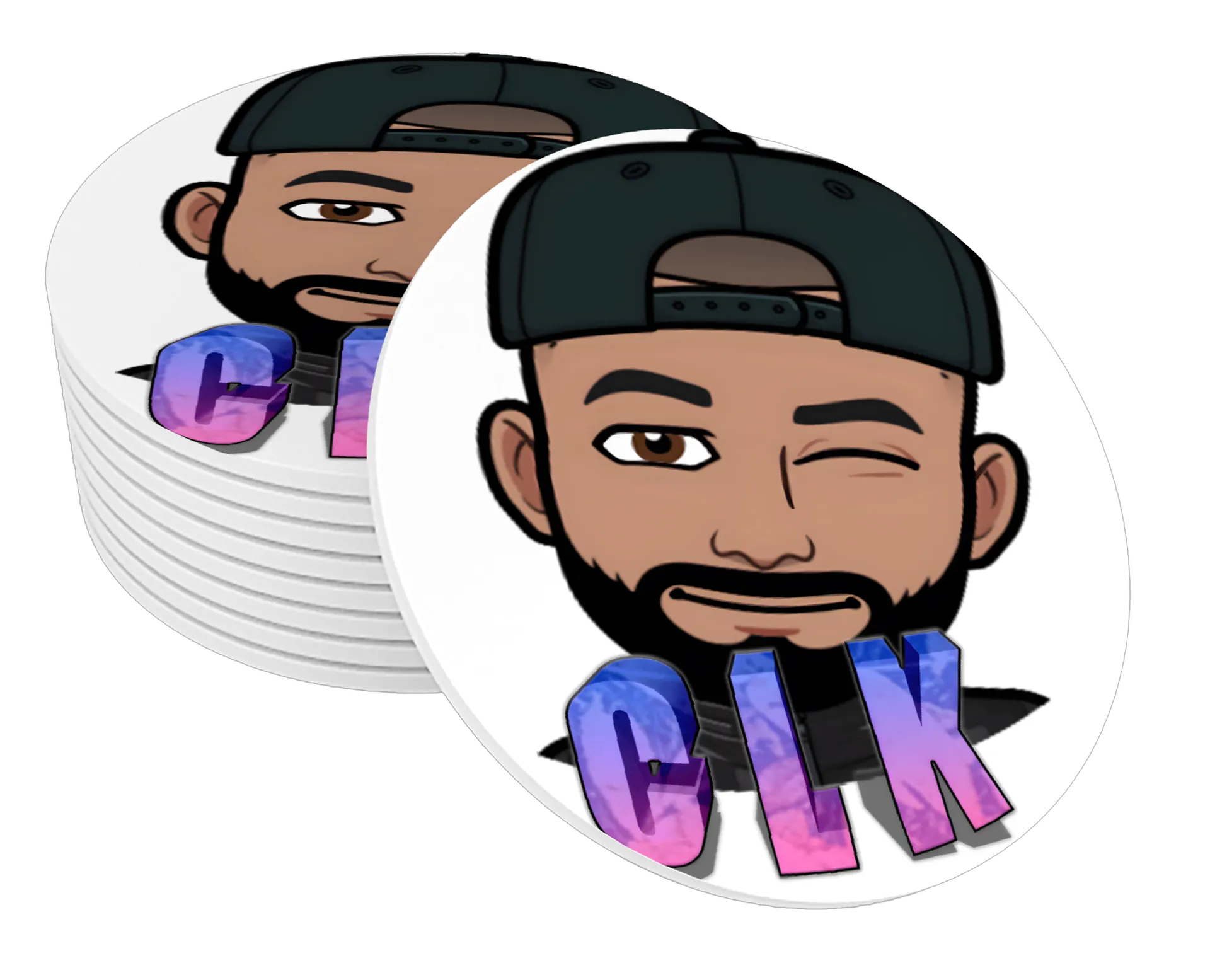 Porta-copos personalizado de clickleoh — imagem 1 de 3