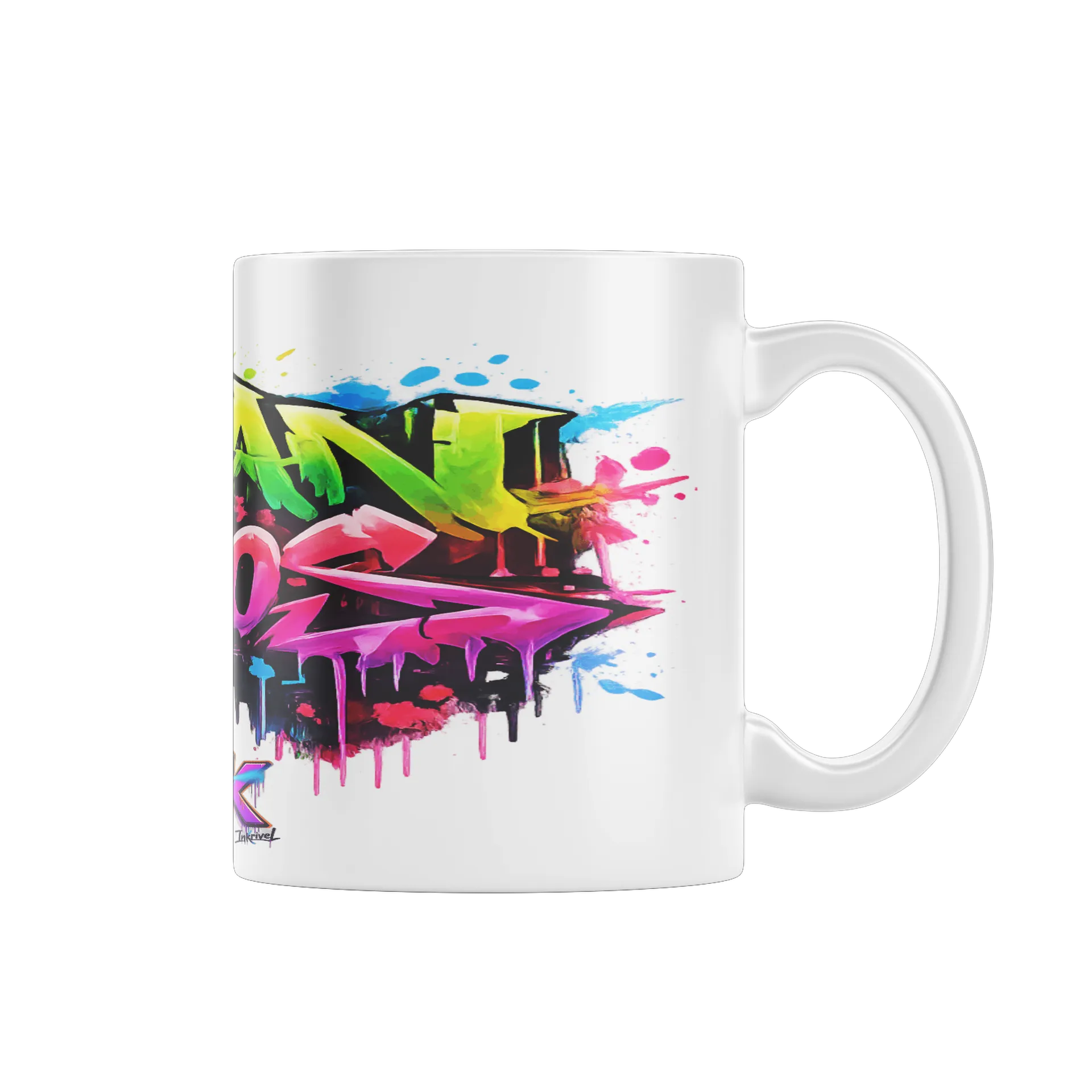 Caneca Streetwear Urban Chaos Preta  de Inkrivel