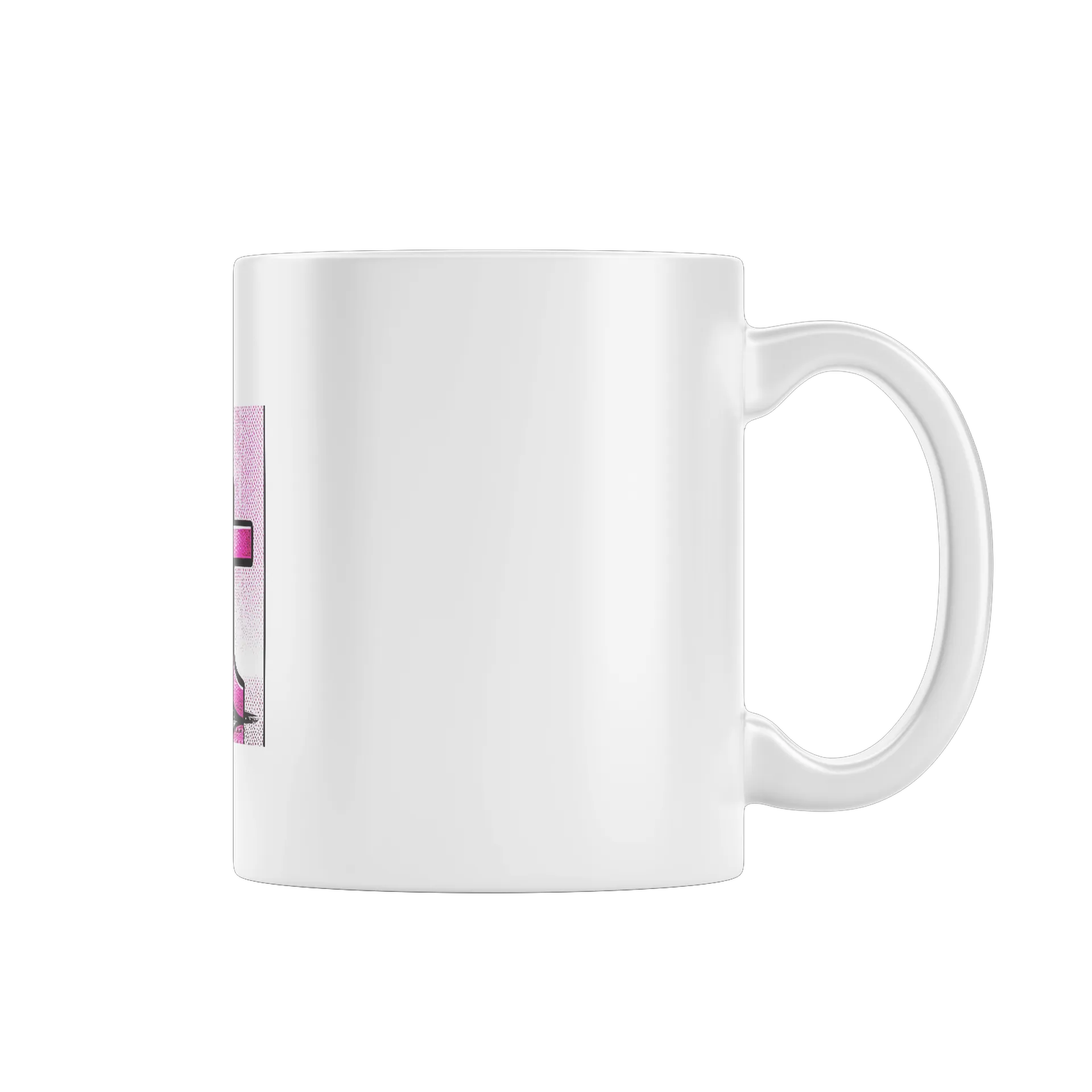 Caneca Porcelana Gótico Pink 325ml - Imagem 1