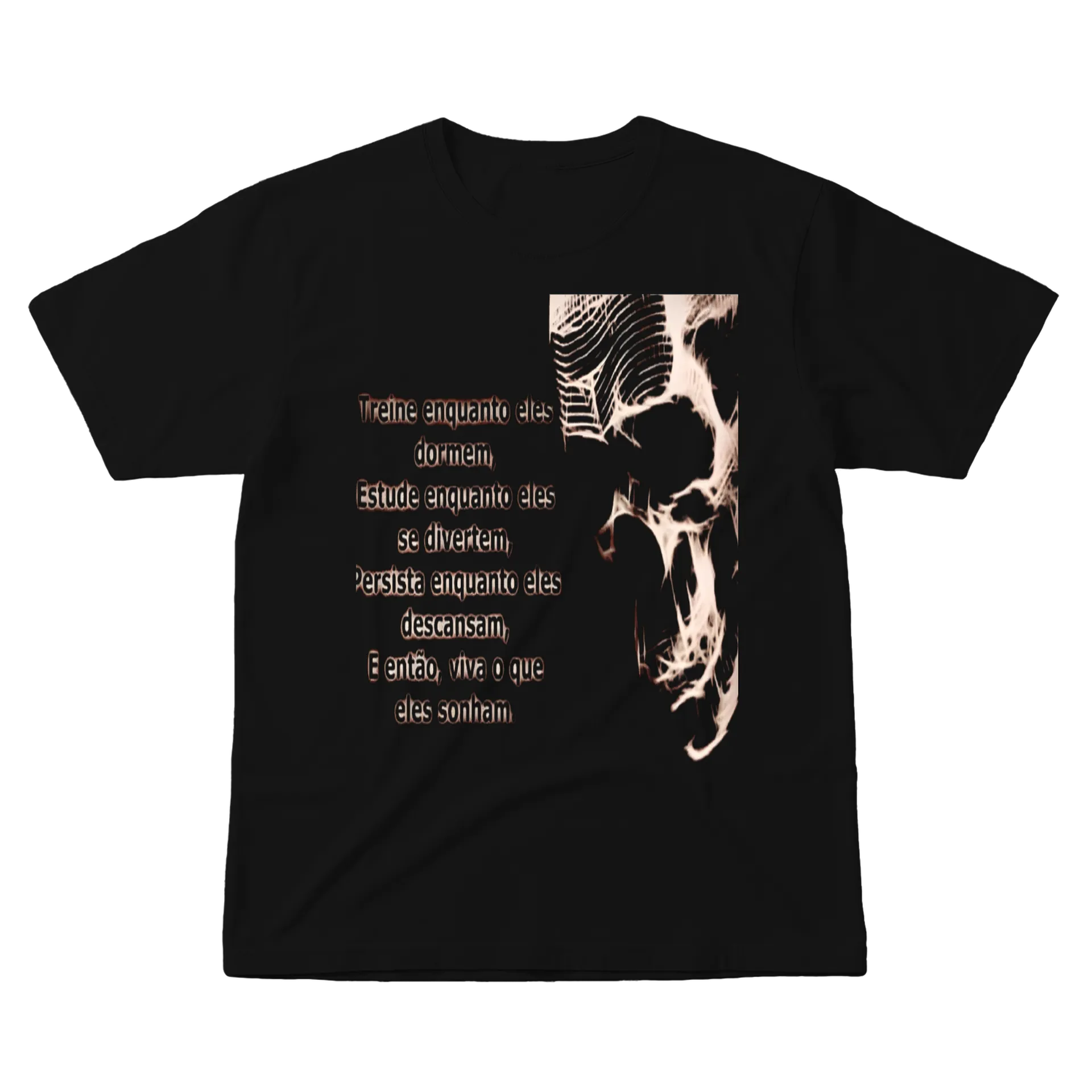 Camiseta Tipográfica Frase Motivacional em Tons Terrosos - Imagem 1