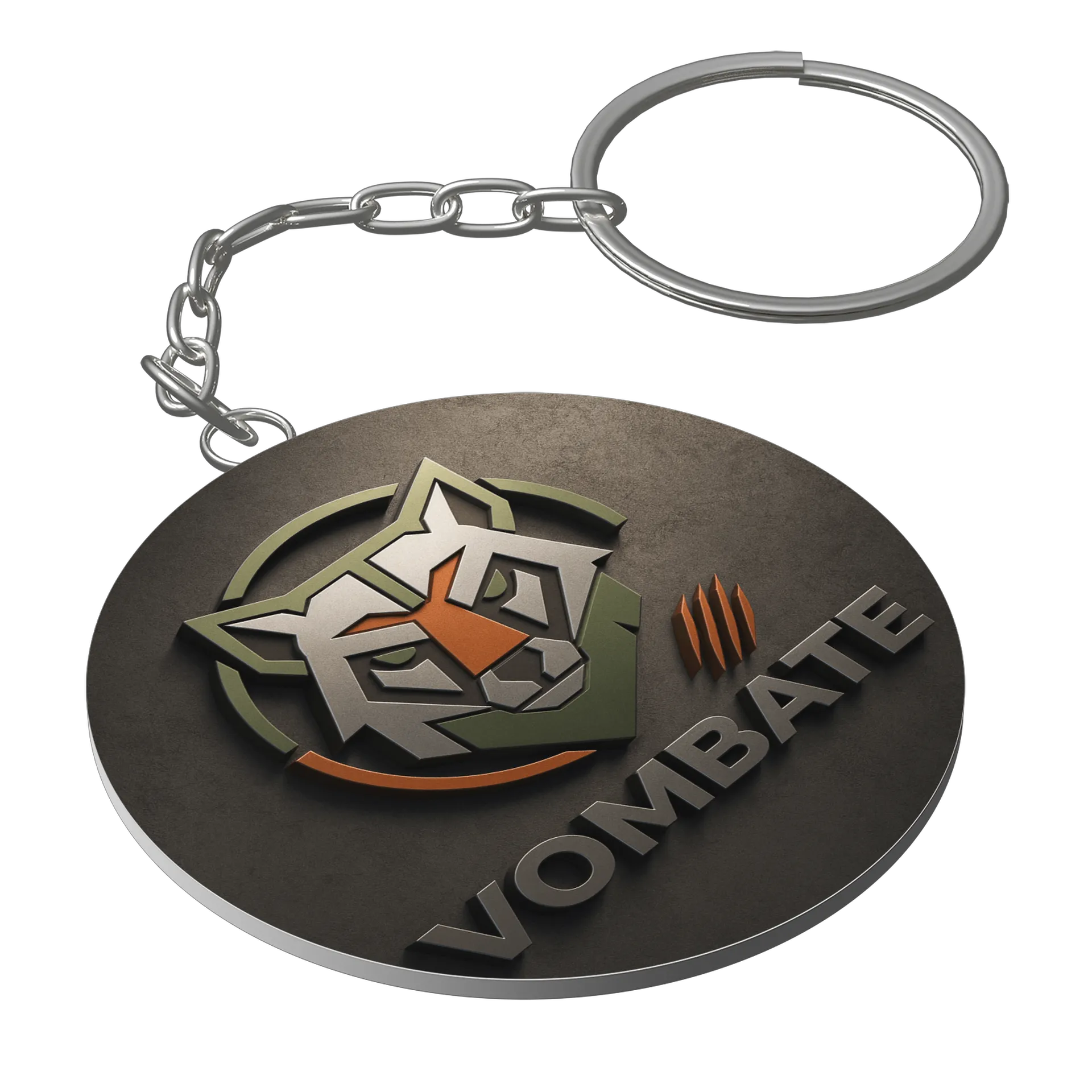 Chaveiro MDF Logo Vombate 5x5cm - Imagem 1