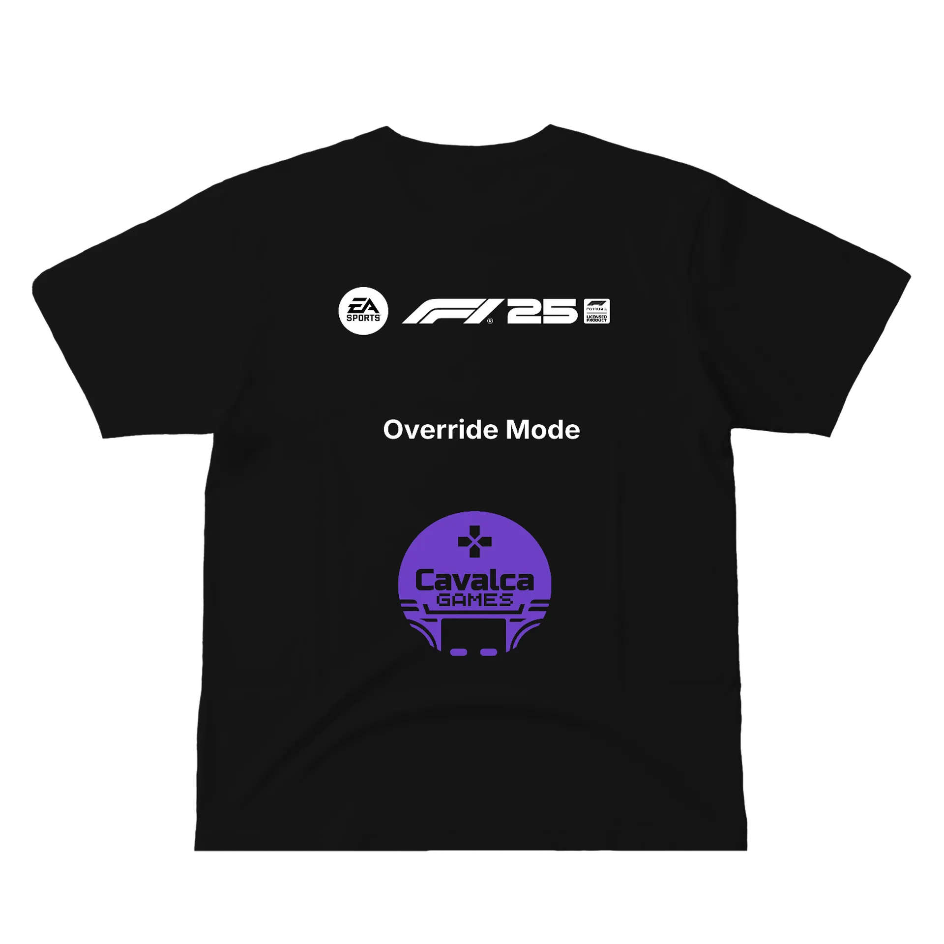 Camiseta Logo CavalcaGames 100% Algodão Preto de Cavalcamatheus — imagem 2 de 6