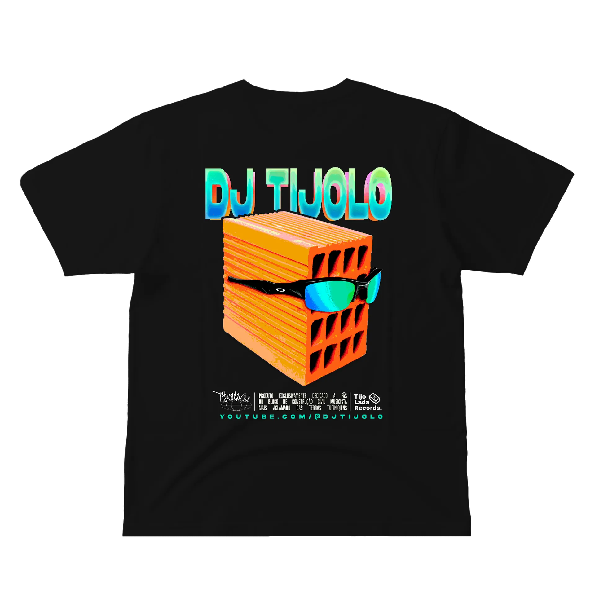 Camiseta DJ TIJOLO Classica - Costas - 100% Algodão - Imagem 4