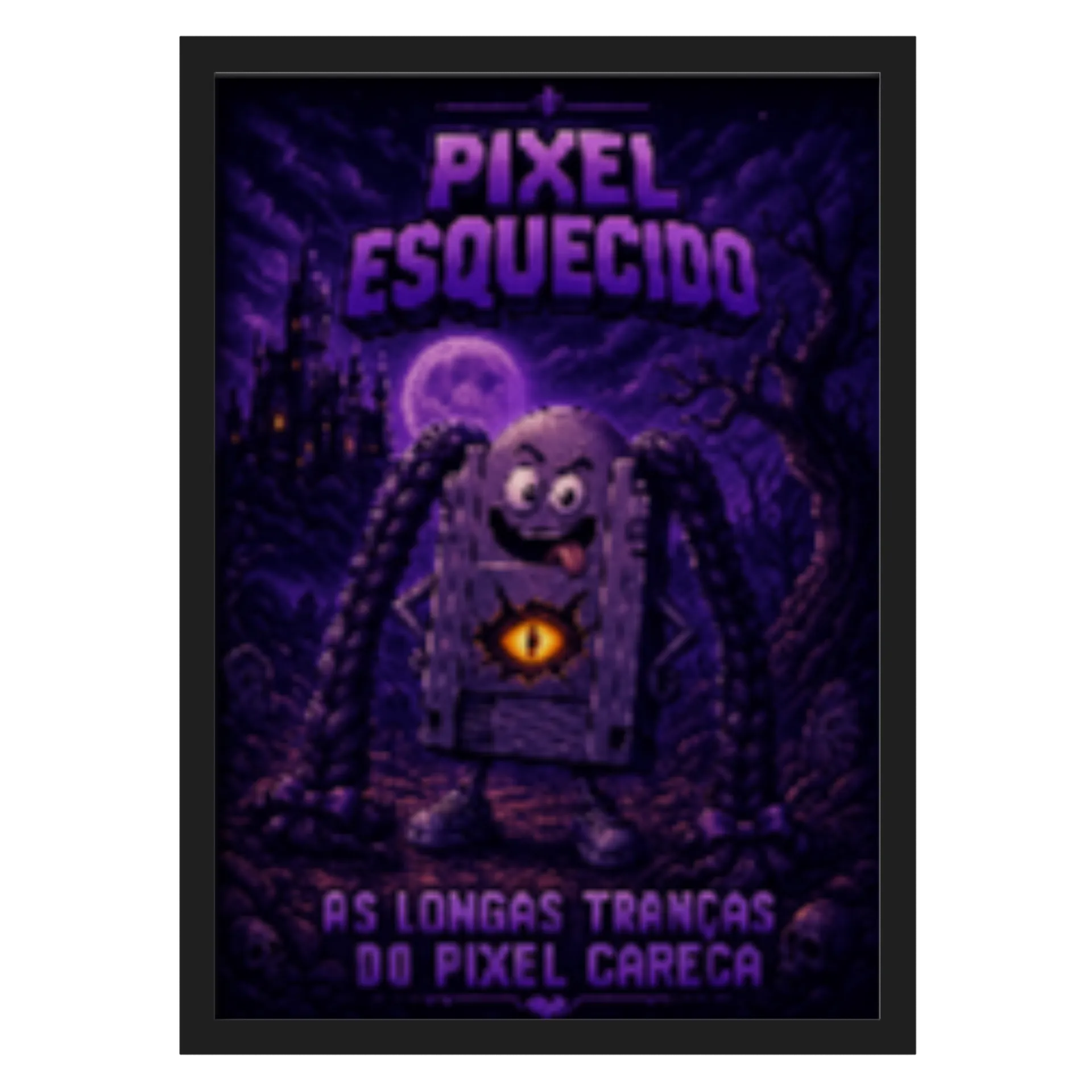 QUADRO AS LONGAS TRANÇAS DO PIXEL CARECA  de Caique
