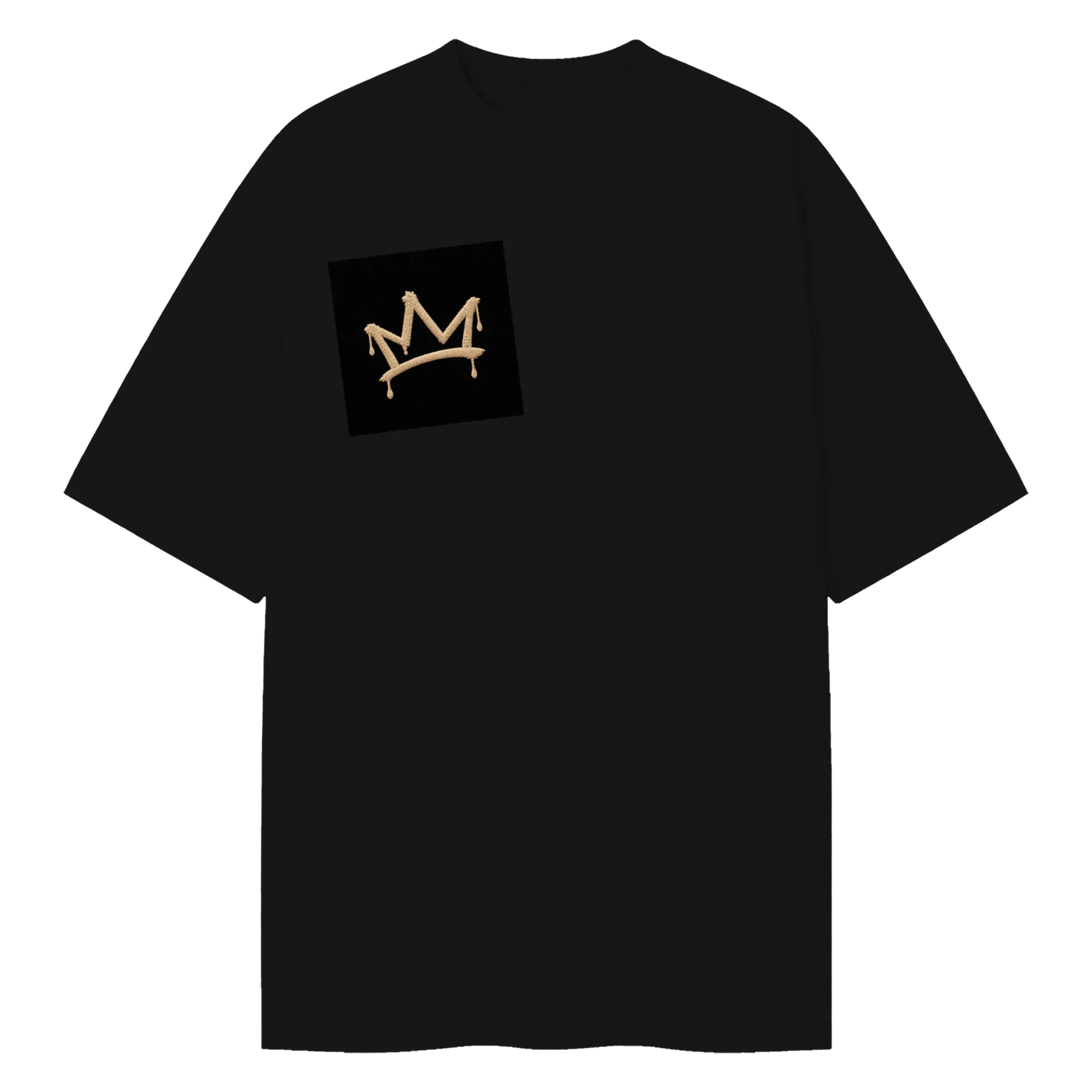 Camiseta Oversized Figura Encapuzada com Coroa Graffiti de MARGINAL SUBLIME  — imagem 1 de 6