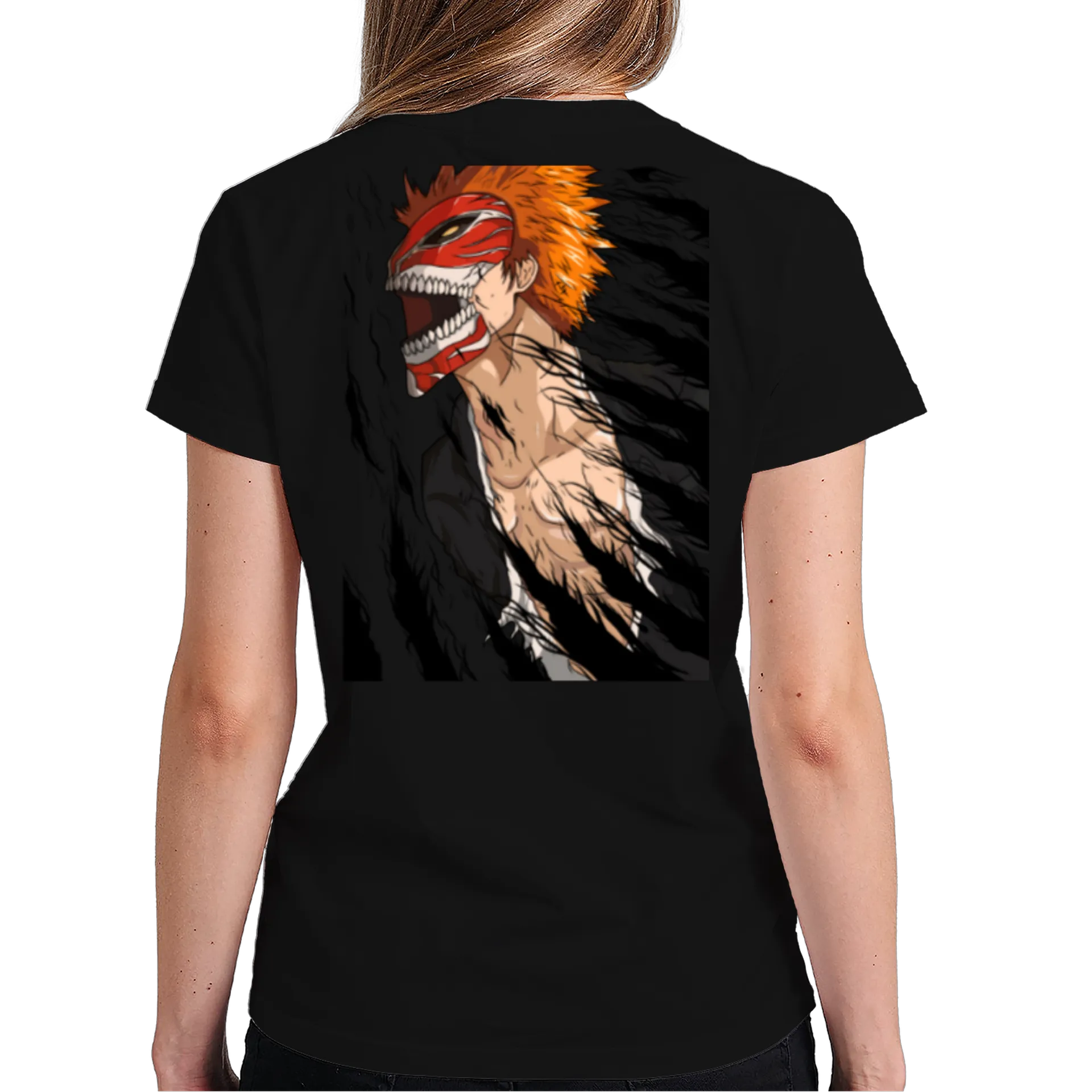 Camiseta Estampa Anime Máscara Vermelha 100% Algodão - Imagem 6