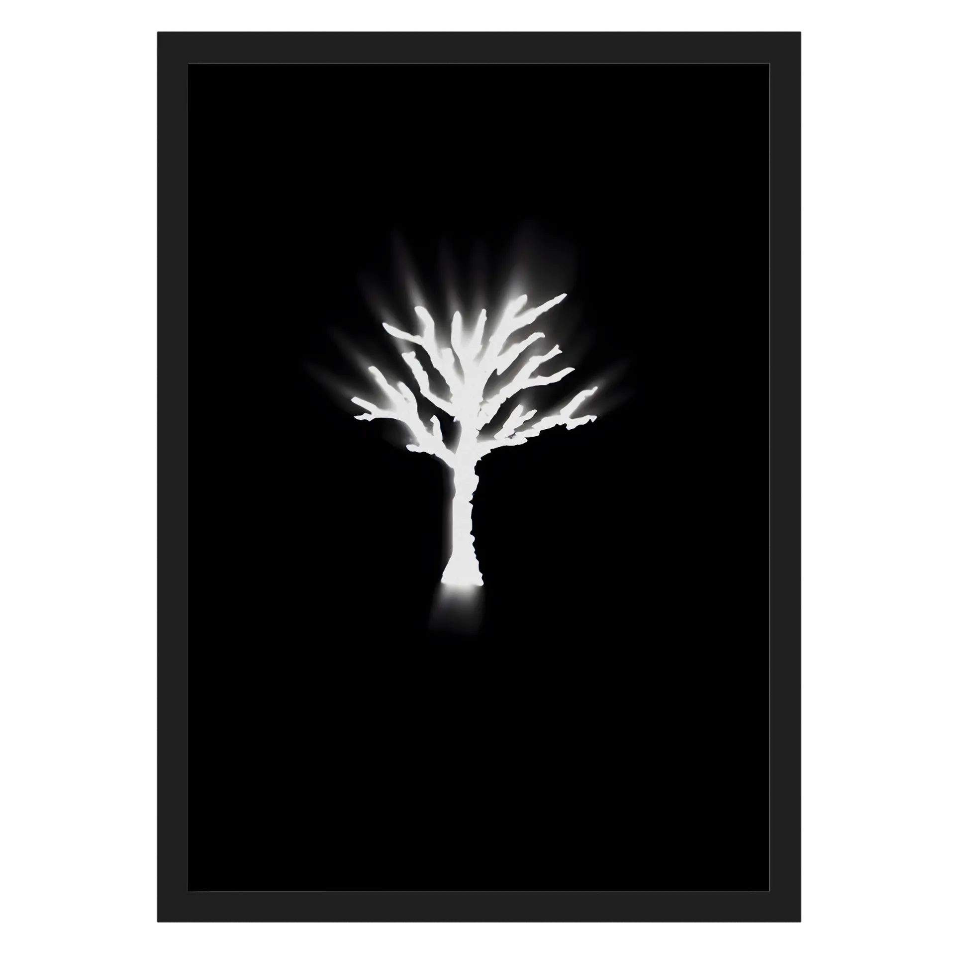Quadro Árvore Iluminada A3 MDF e Vidro - Imagem 1