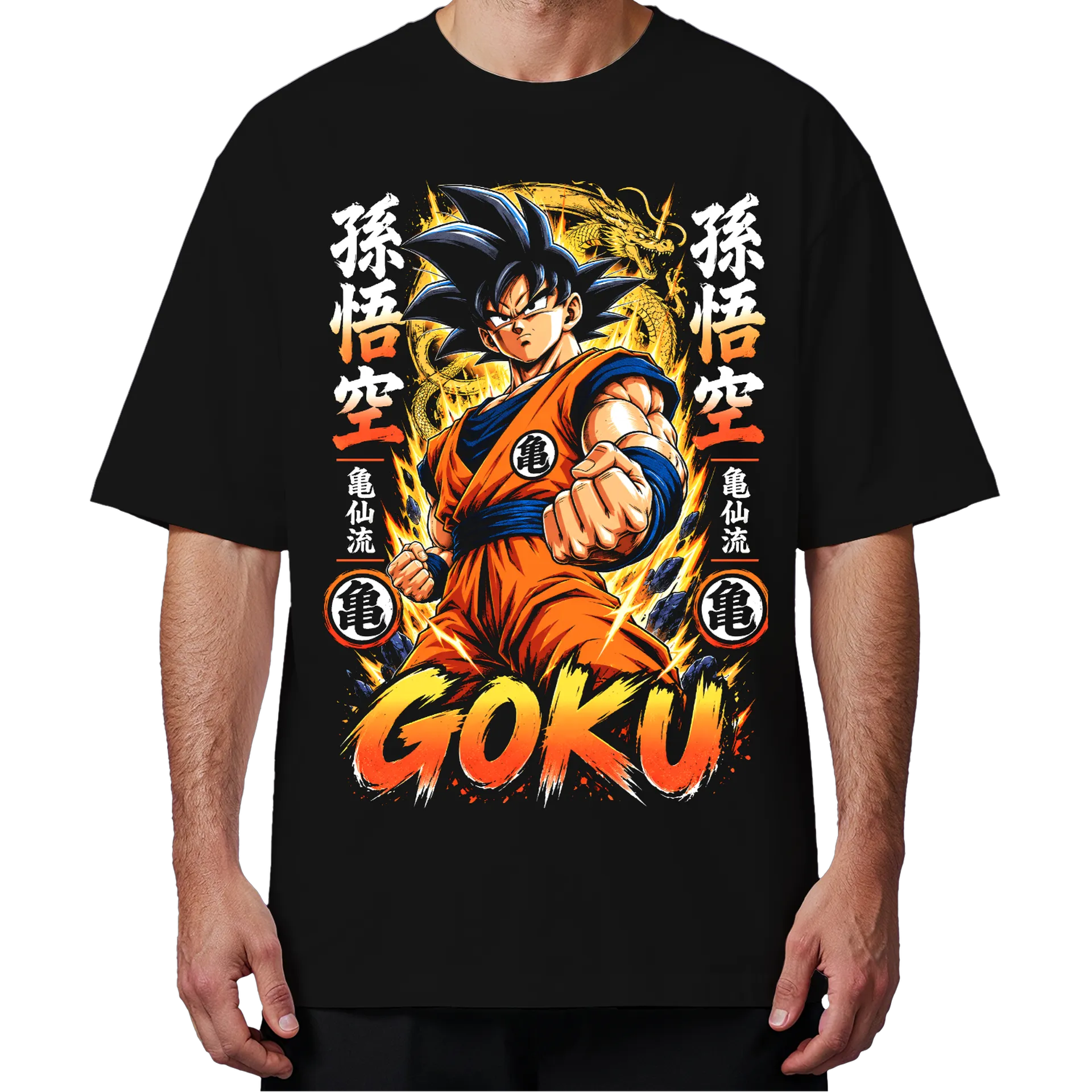 Camiseta Oversized Goku Anime Dragon Ball Premium - Imagem 4