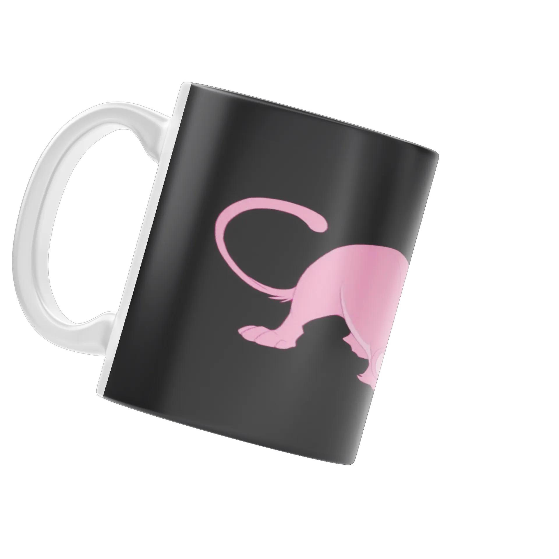 Caneca Porcelana Pantera Cor-de-Rosa 325ml - Imagem 3