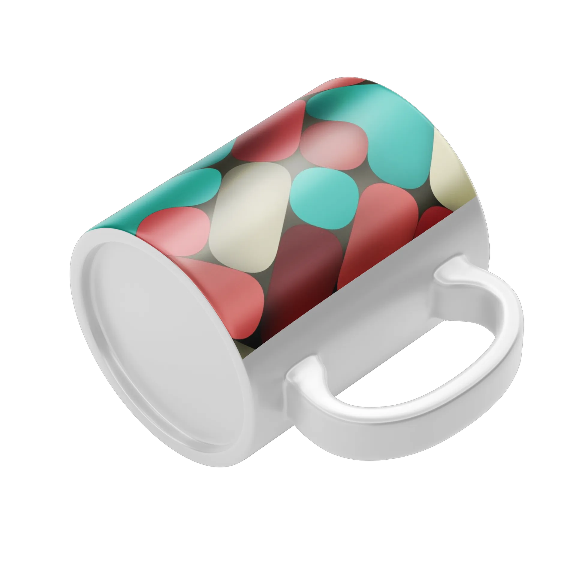 Caneca Impressão Abstrata Colorida 325ml - Imagem 4