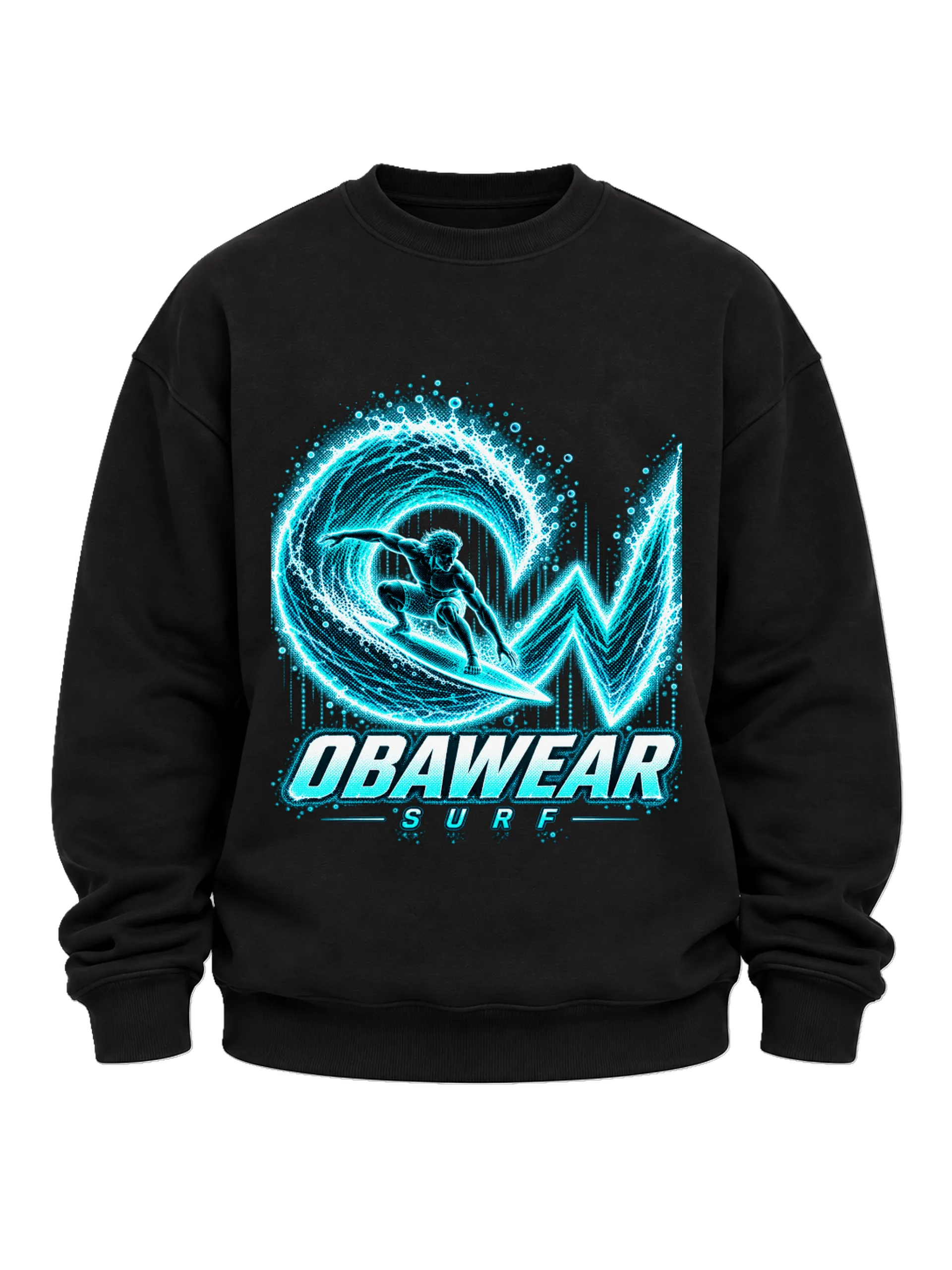 Suéter personalizado OBAWEAR SURF Holo wave  - Imagem 5