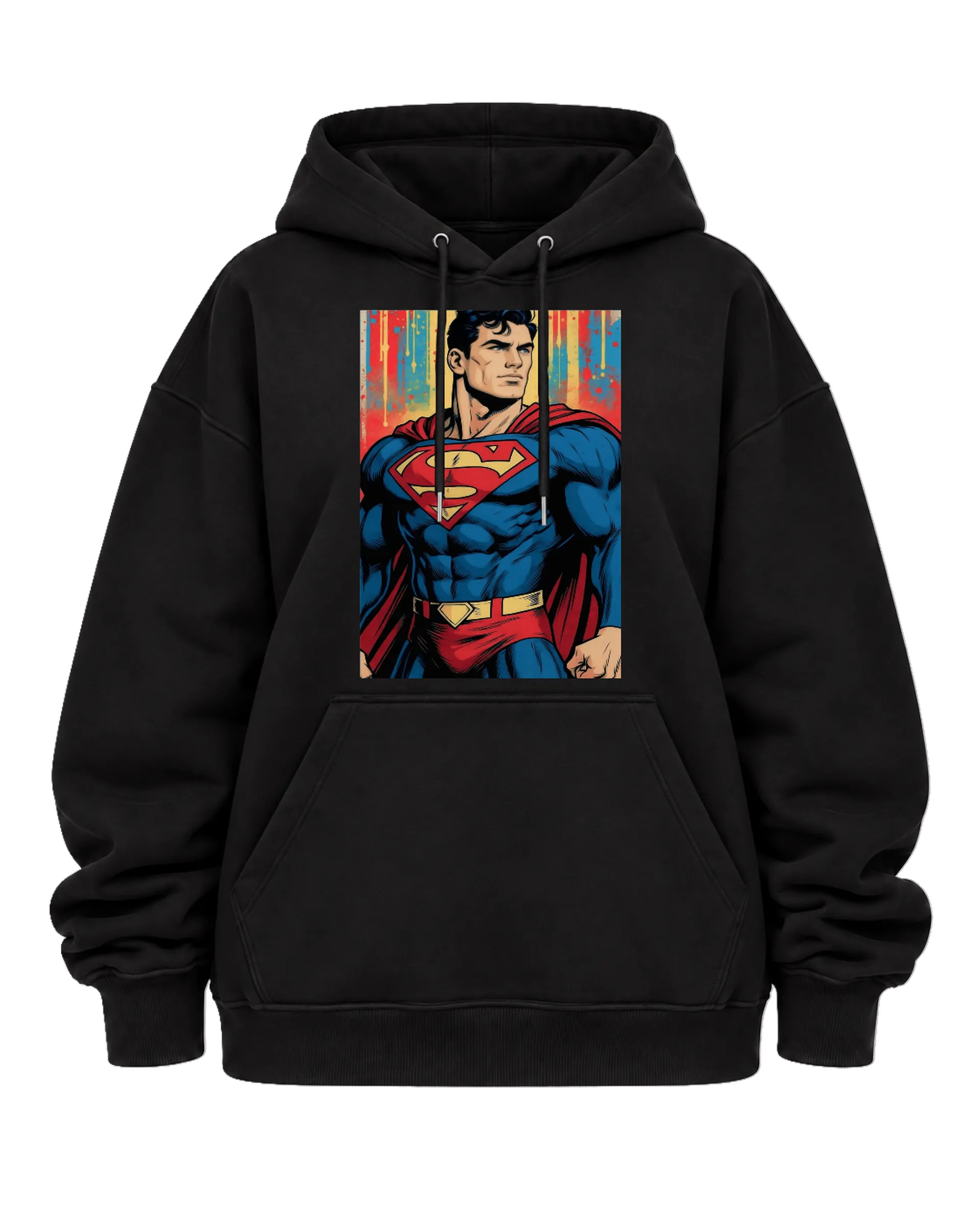 Blusa Moletom Canguru Herói de Capa em Estilo de Quadrinhos - Imagem 5