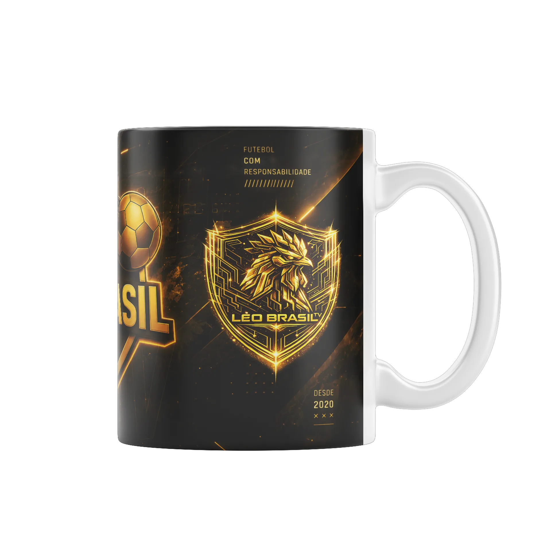 Caneca personalizada de Léo Brasil TV