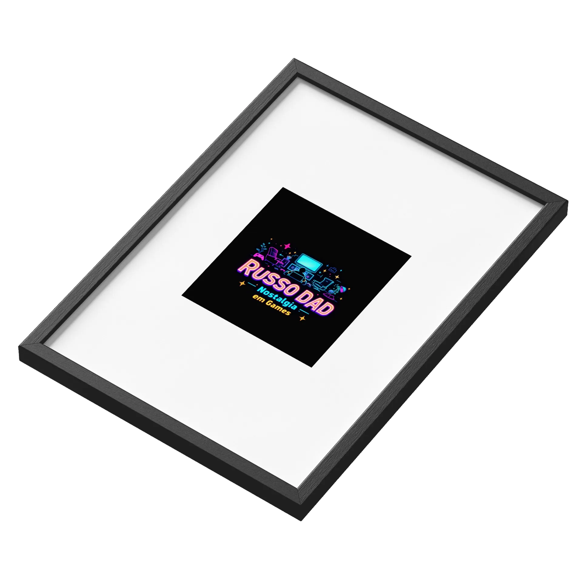 Quadro Nostalgia em Games A3 com Vidro MDF e Vidro - Imagem 3