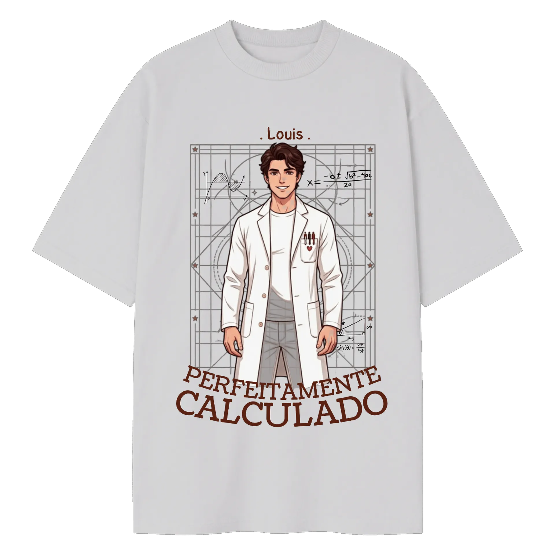 Camiseta Oversized Perfeitamente cauculado - Imagem 1
