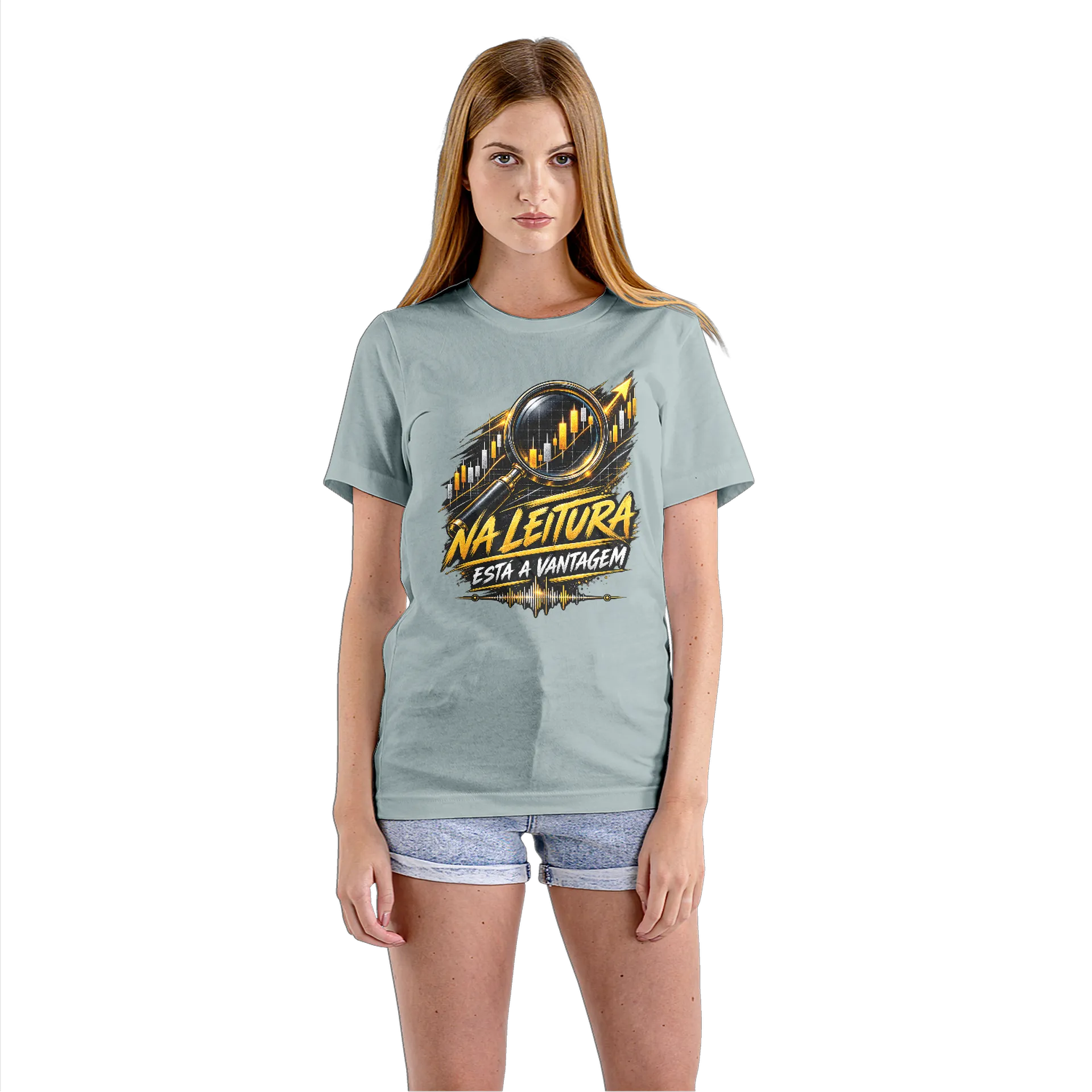 Camiseta Babylook Na Leitura 100% Algodão - Imagem 3