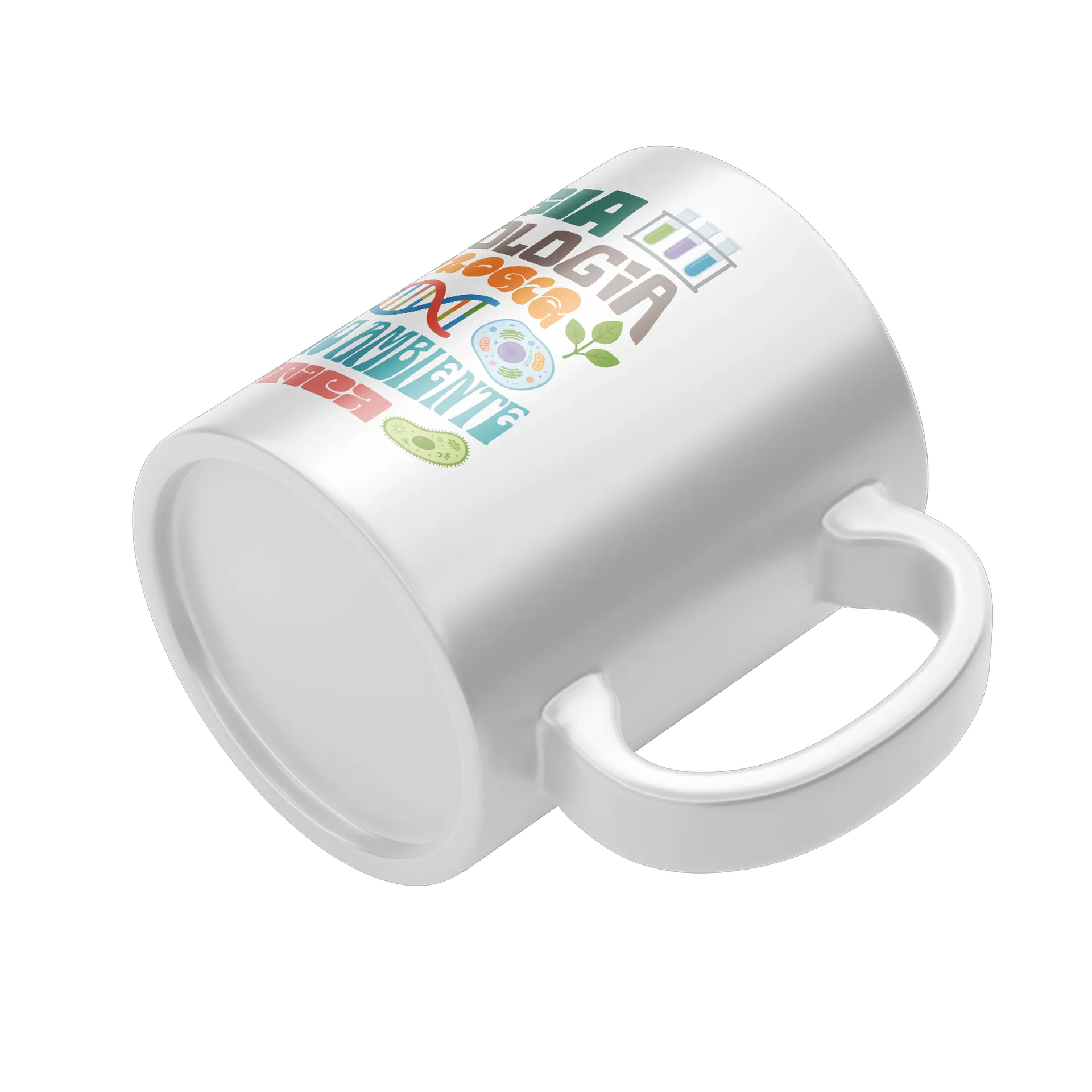 Caneca Porcelana Biologia Zoologia Genética 325ml - Imagem 4