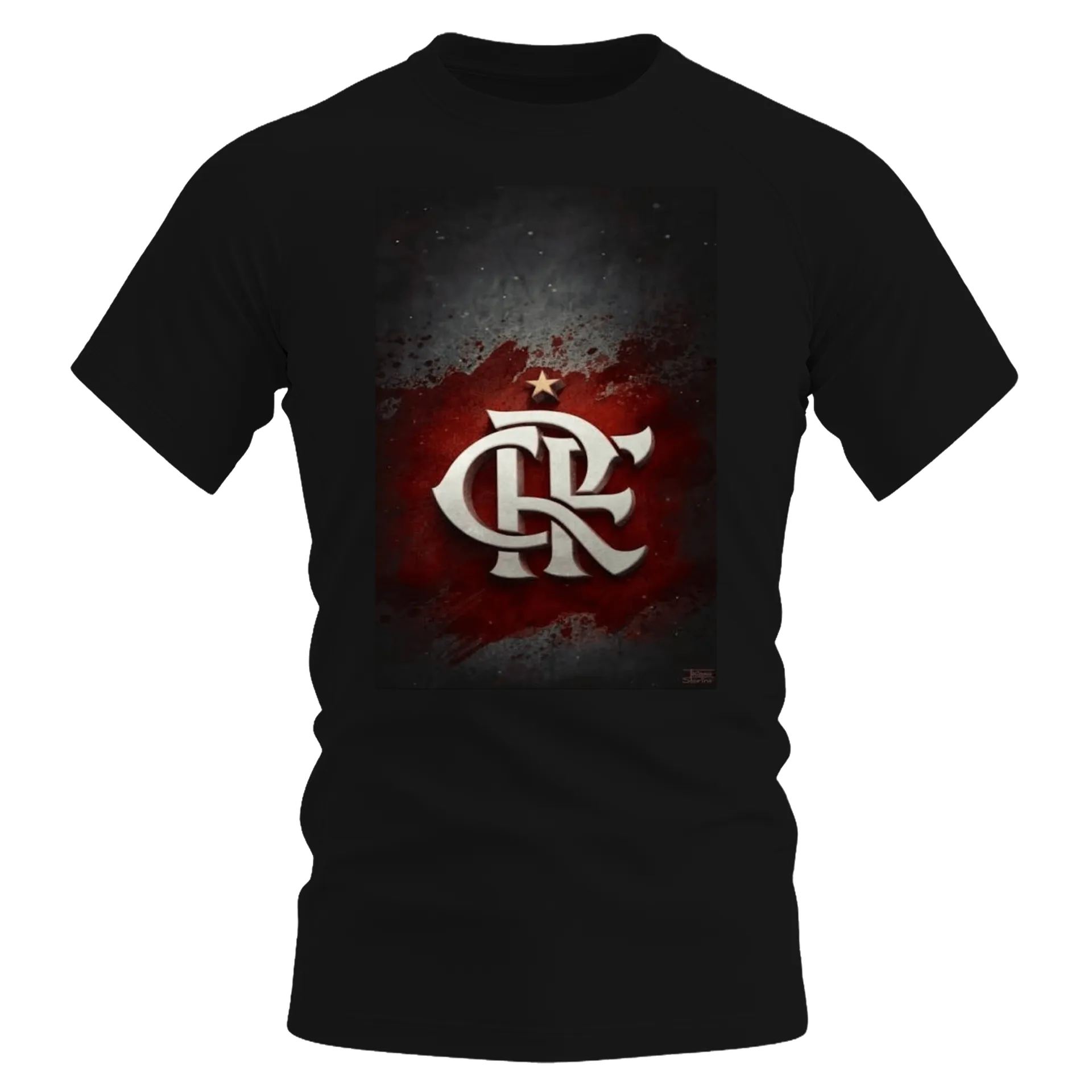 Camiseta Dry Fit Logo Tipográfico com Estrela Vermelha e - Imagem 1