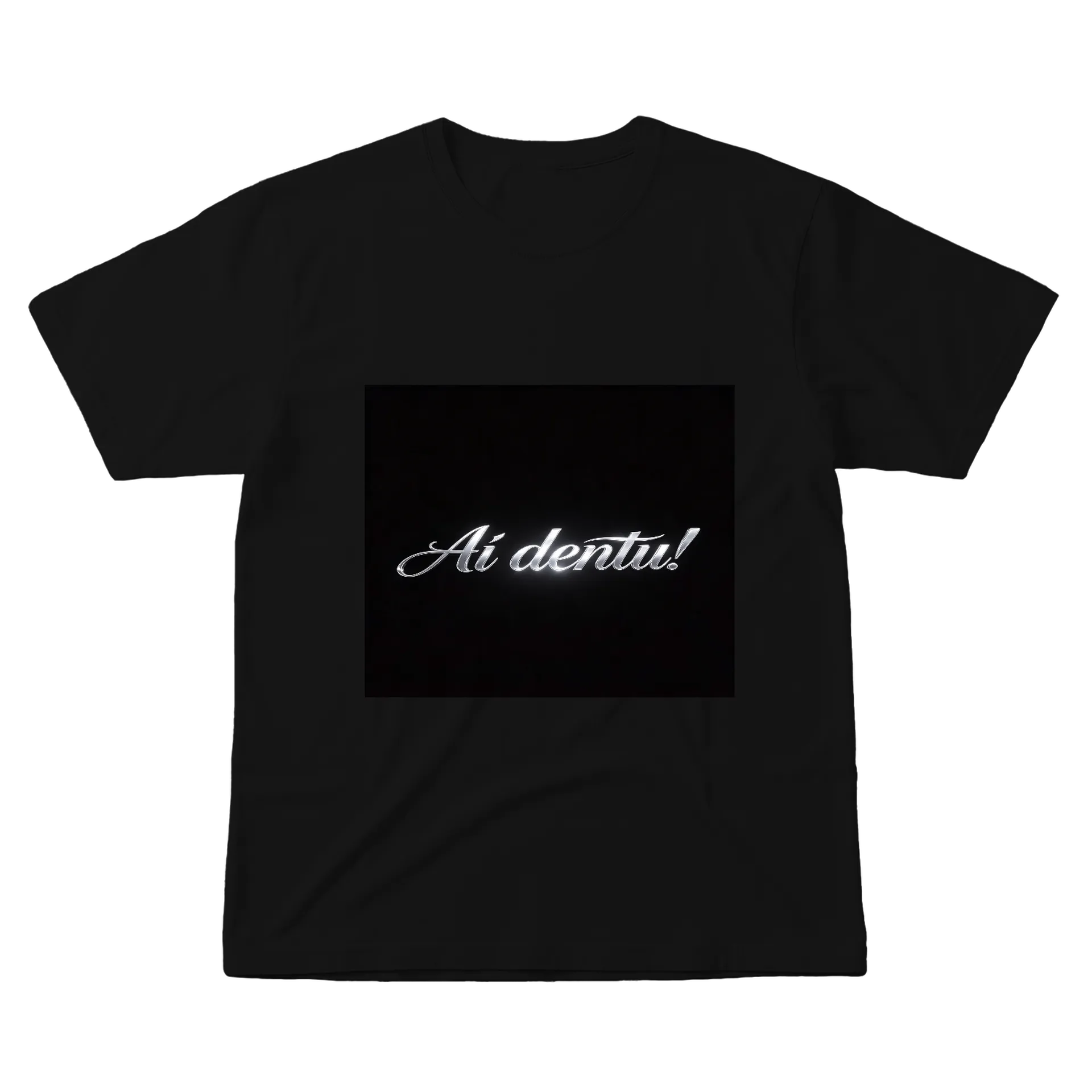 Camiseta Ai Artio 100% Algodão Preto - Imagem 1