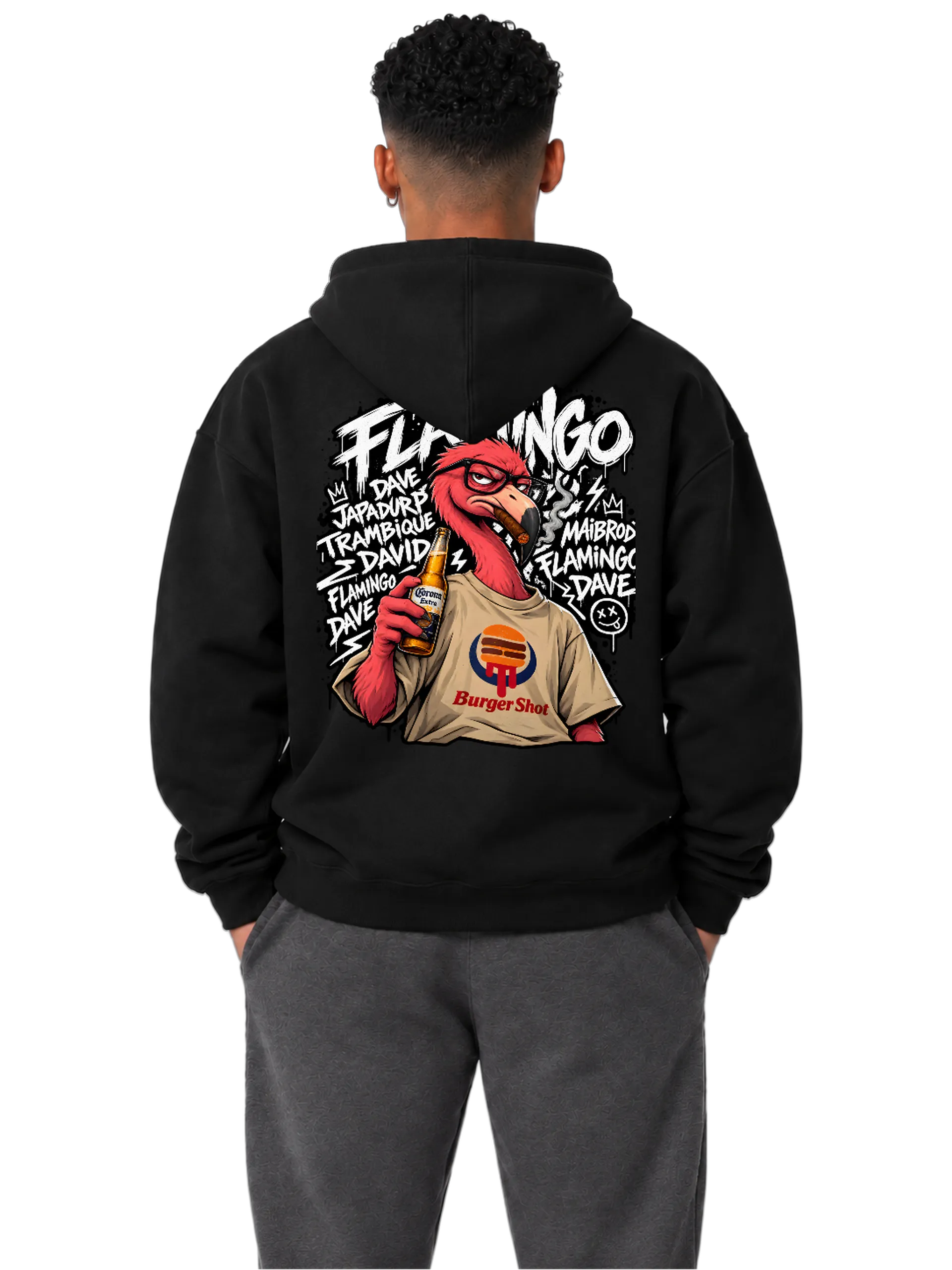 Blusa Moletom Flamingo BS - Davfury Streetwear Comp. ® de Davfury Streetwear Comp. — imagem 4 de 6
