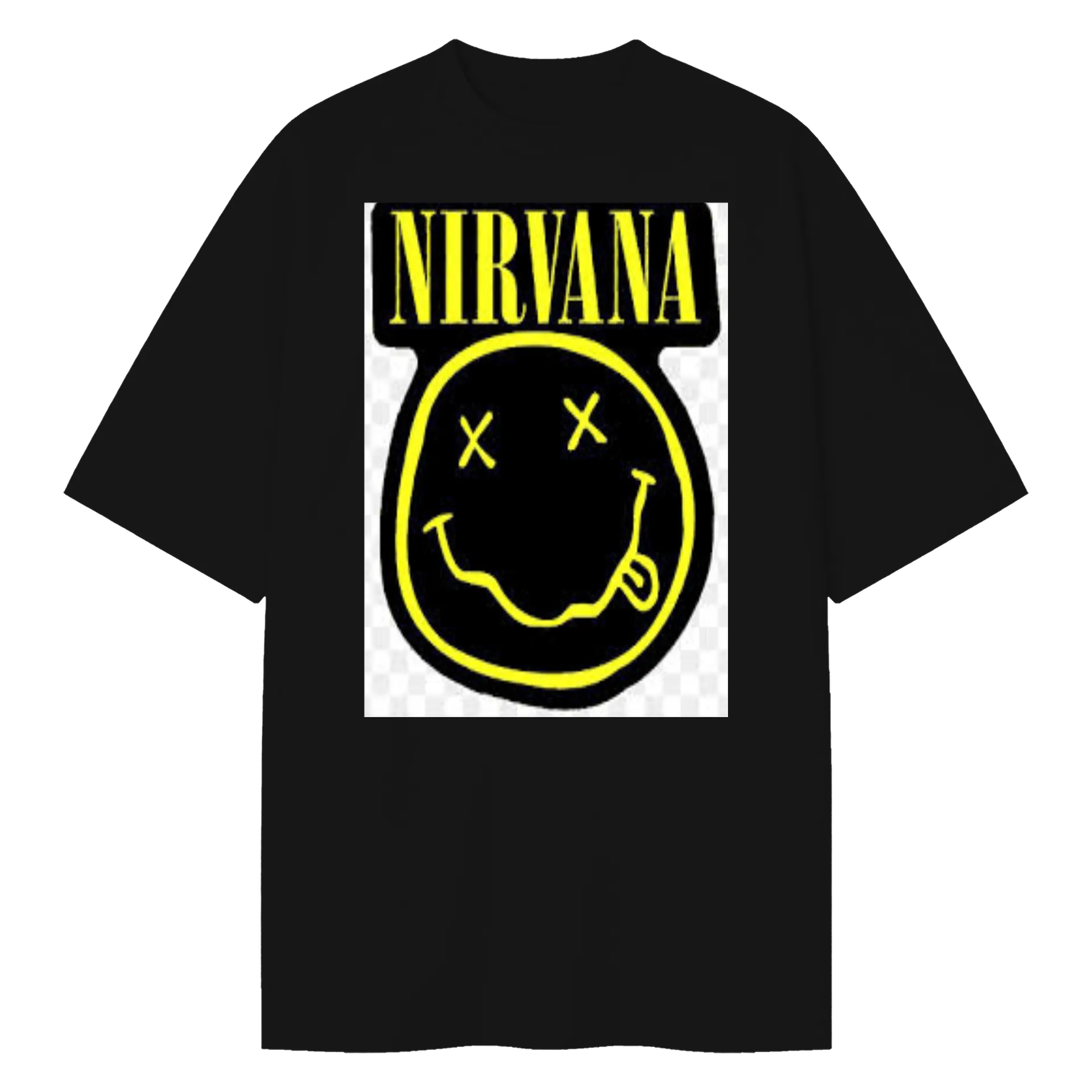 Camiseta Oversized Estampa Nirvana 100% Algodão - Imagem 1