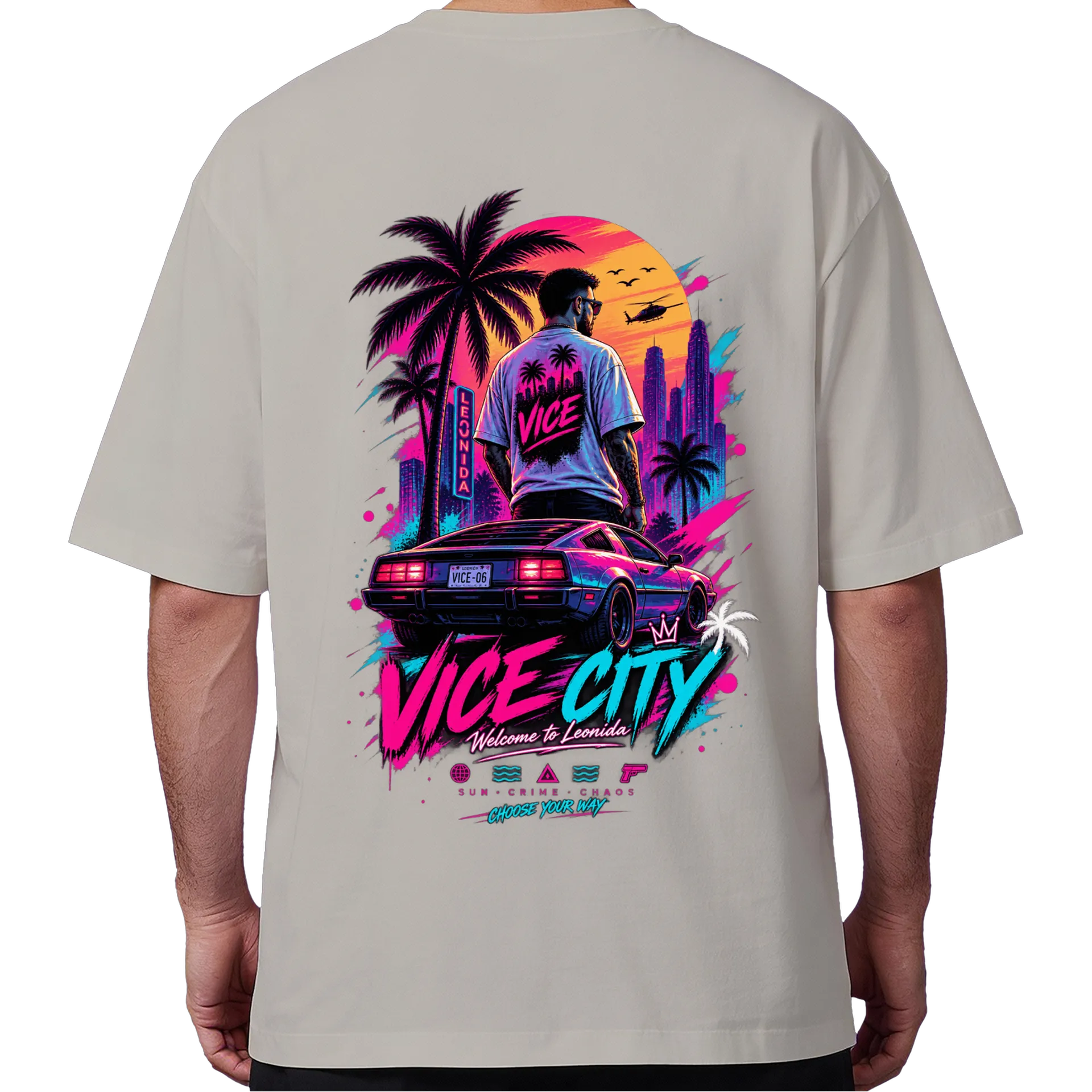 Camiseta Oversized Vice City - Imagem 6
