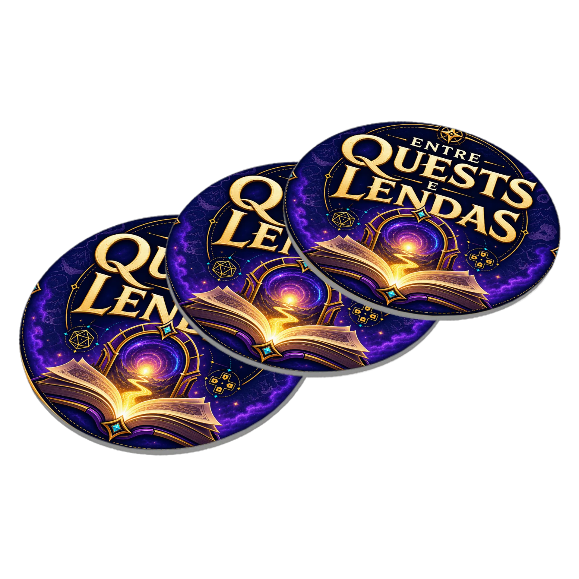 Porta-Copos Entre Quests e Lendas – Edição Oficial de entrequestselendas — imagem 2 de 3