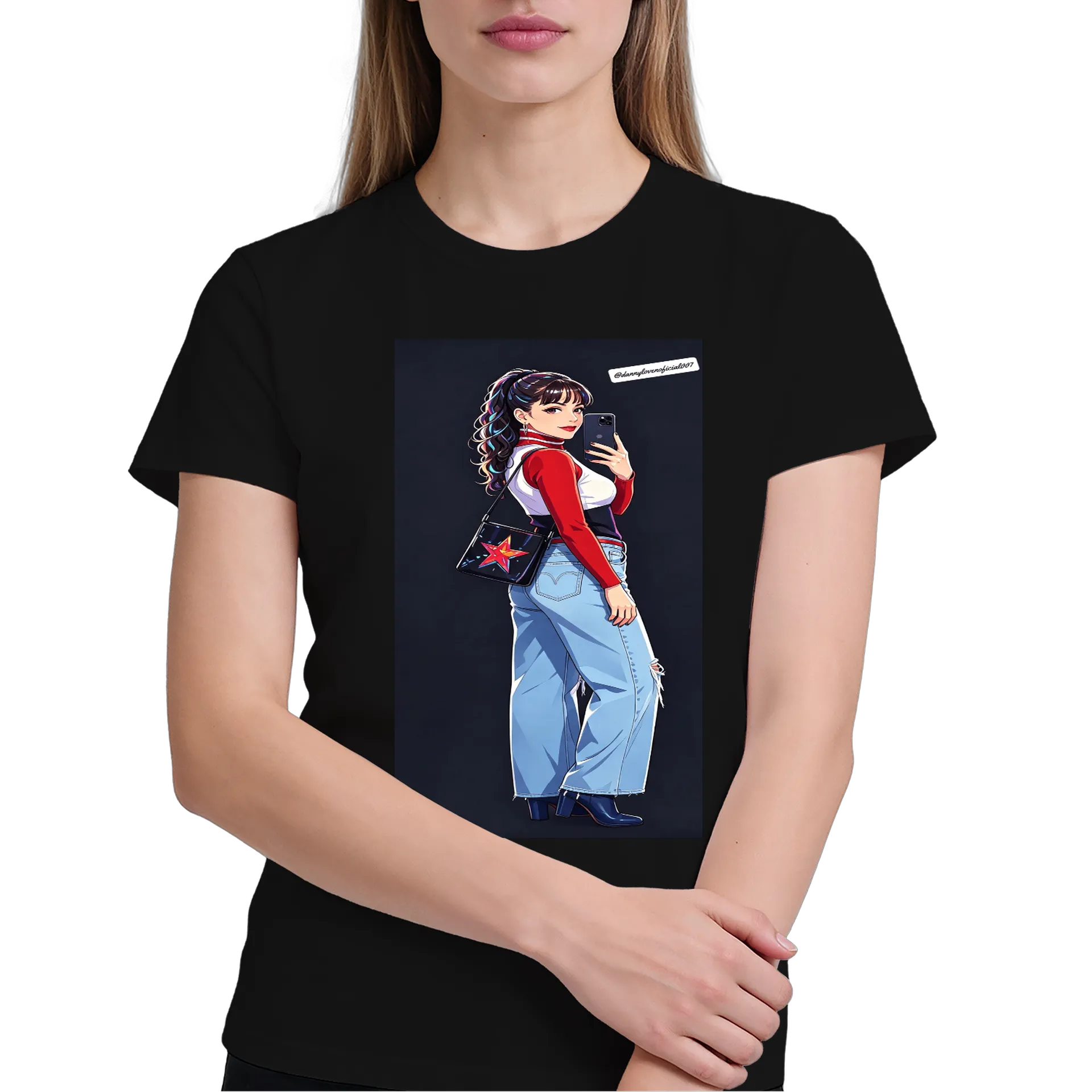 Camiseta Gata Estampa Colorida 100% Algodão - Imagem 4