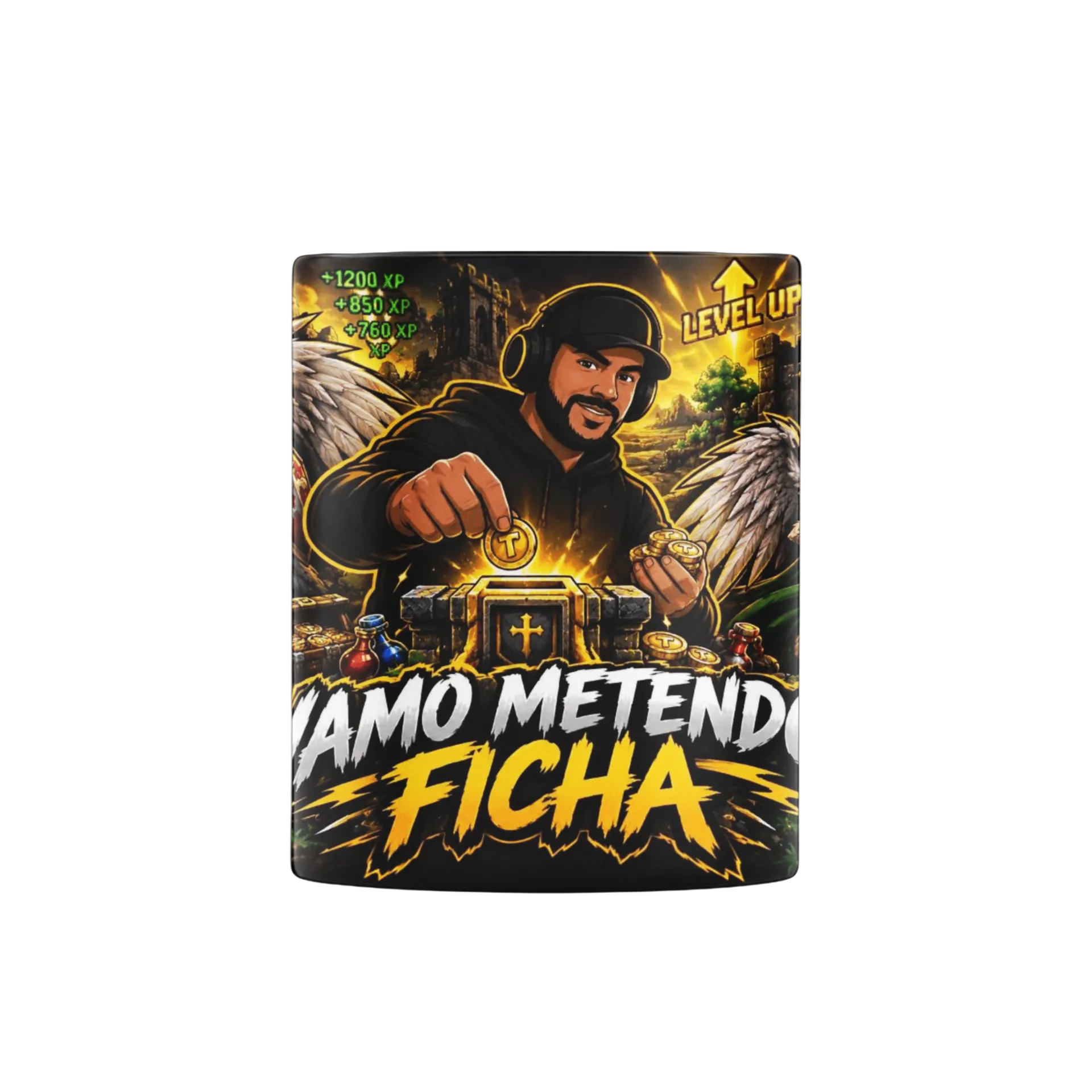 Caneca Vamo Metendo Ficha - Falcons de Clube do Ju'doido — imagem 2 de 4