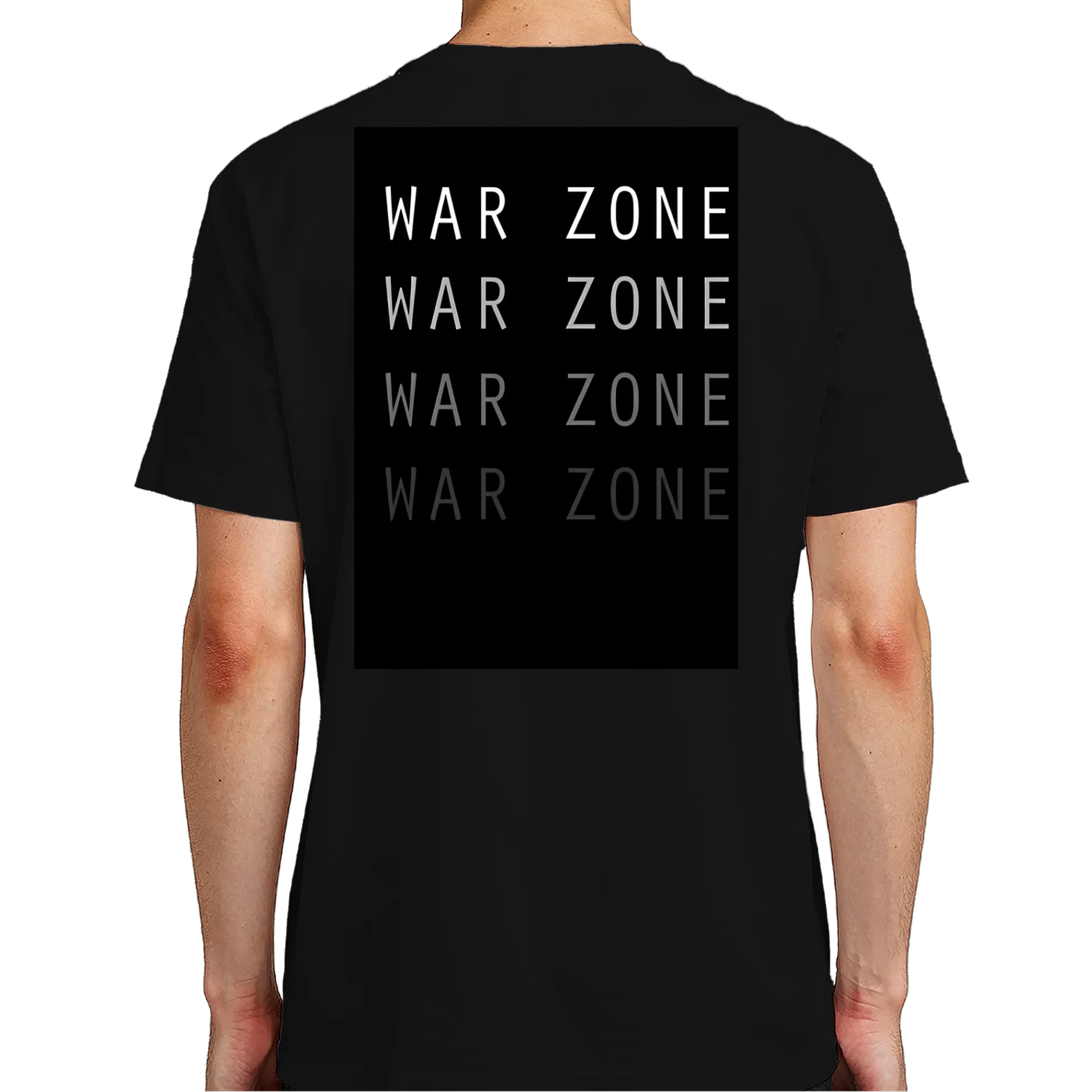 Camiseta War Zone Letra Branco 100% Algodão - Imagem 6