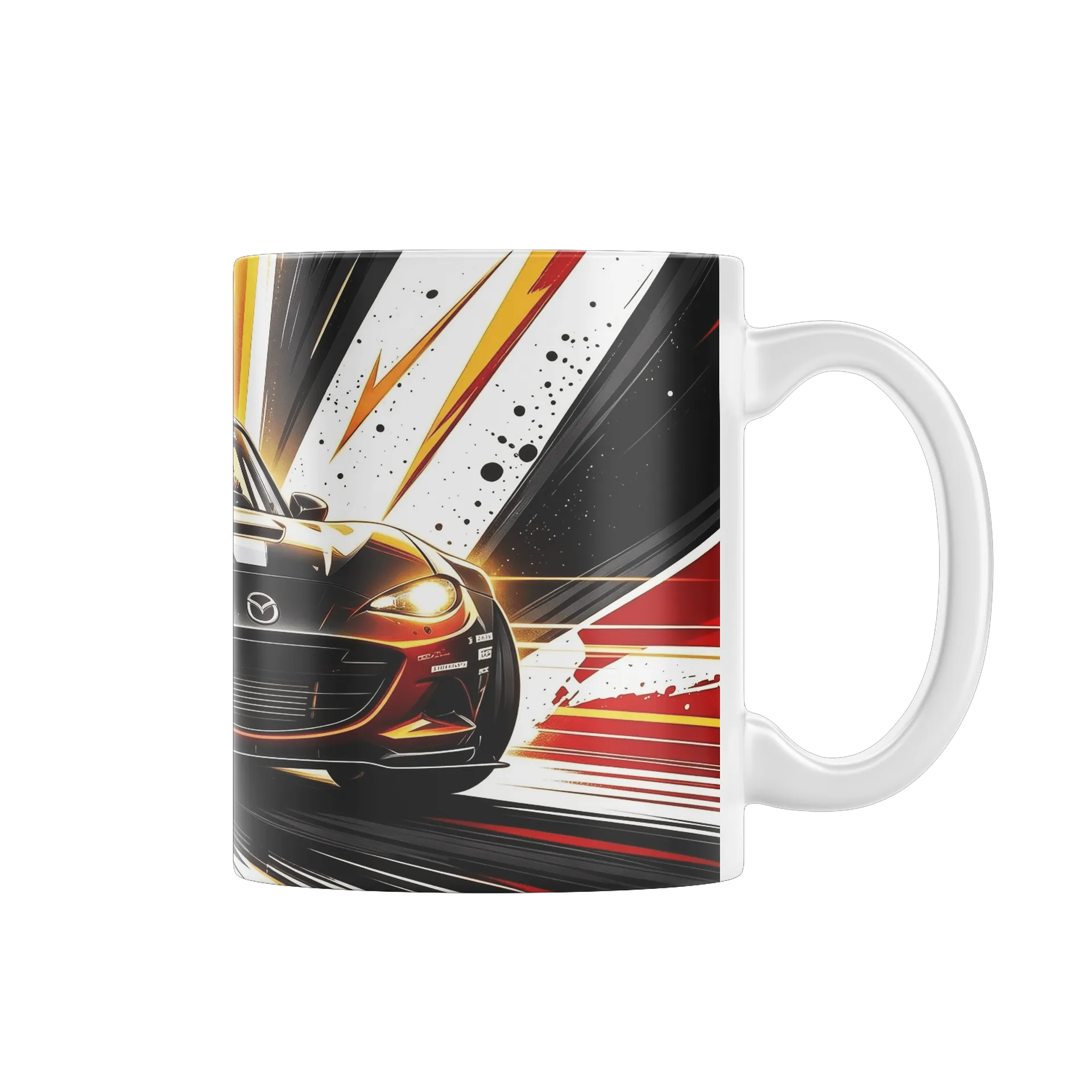 Caneca Porcelana Carro Esporte - Imagem 1