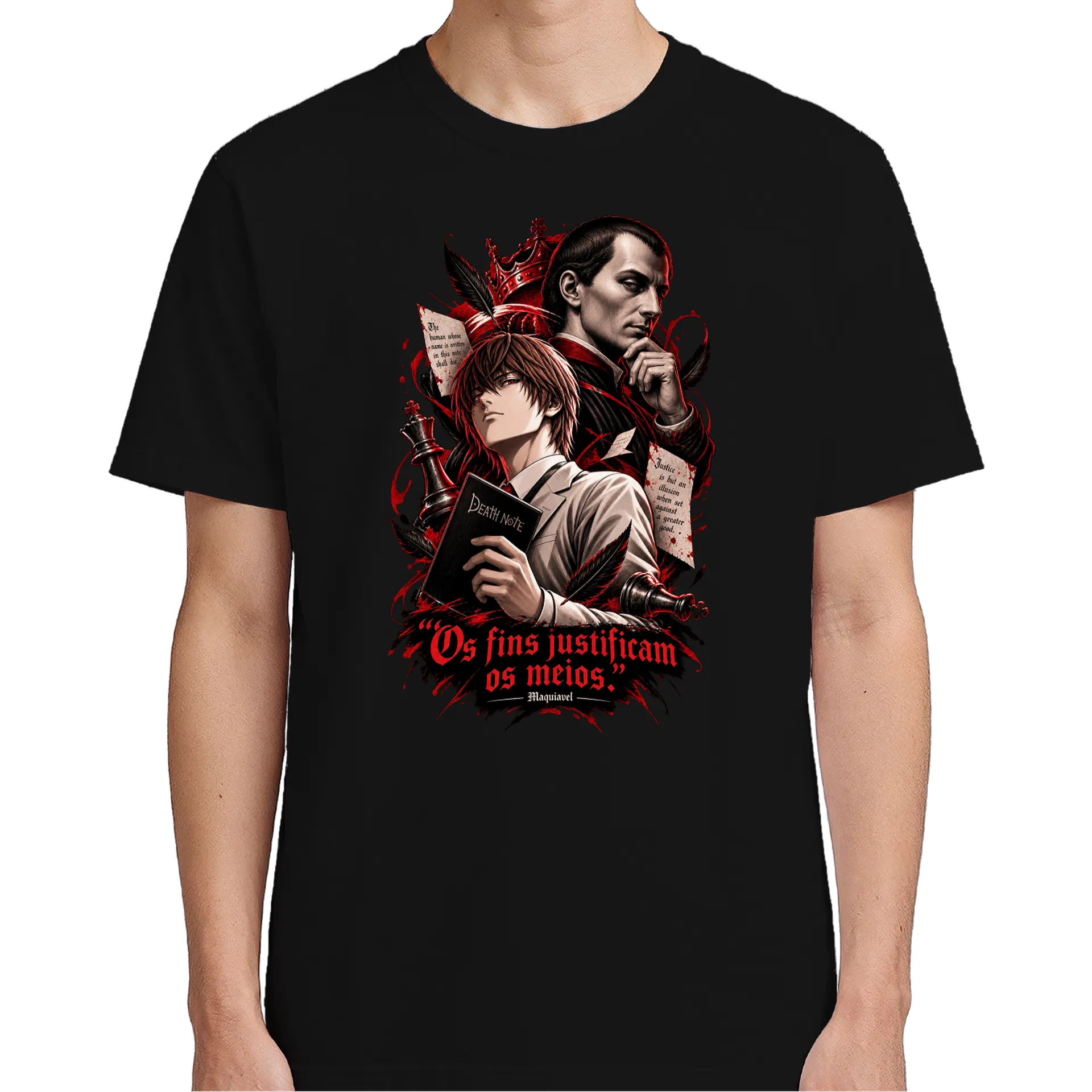Camiseta Kira e Maquiavel  de Lpandoca — imagem 4 de 6