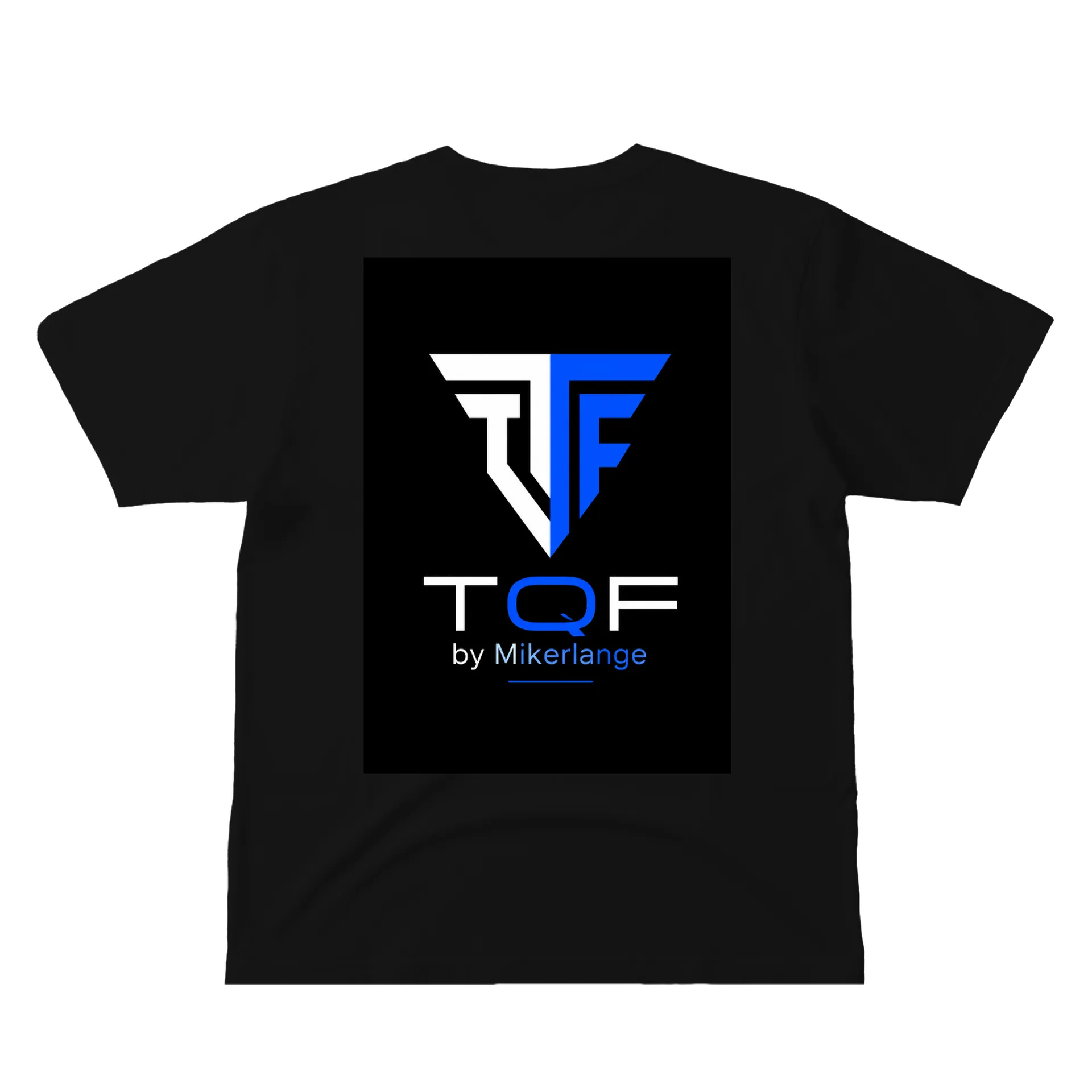 Camiseta Estampa Logotipo  TQF Azul e Branco 100% Algodão de Mikerlange placide — imagem 2 de 6