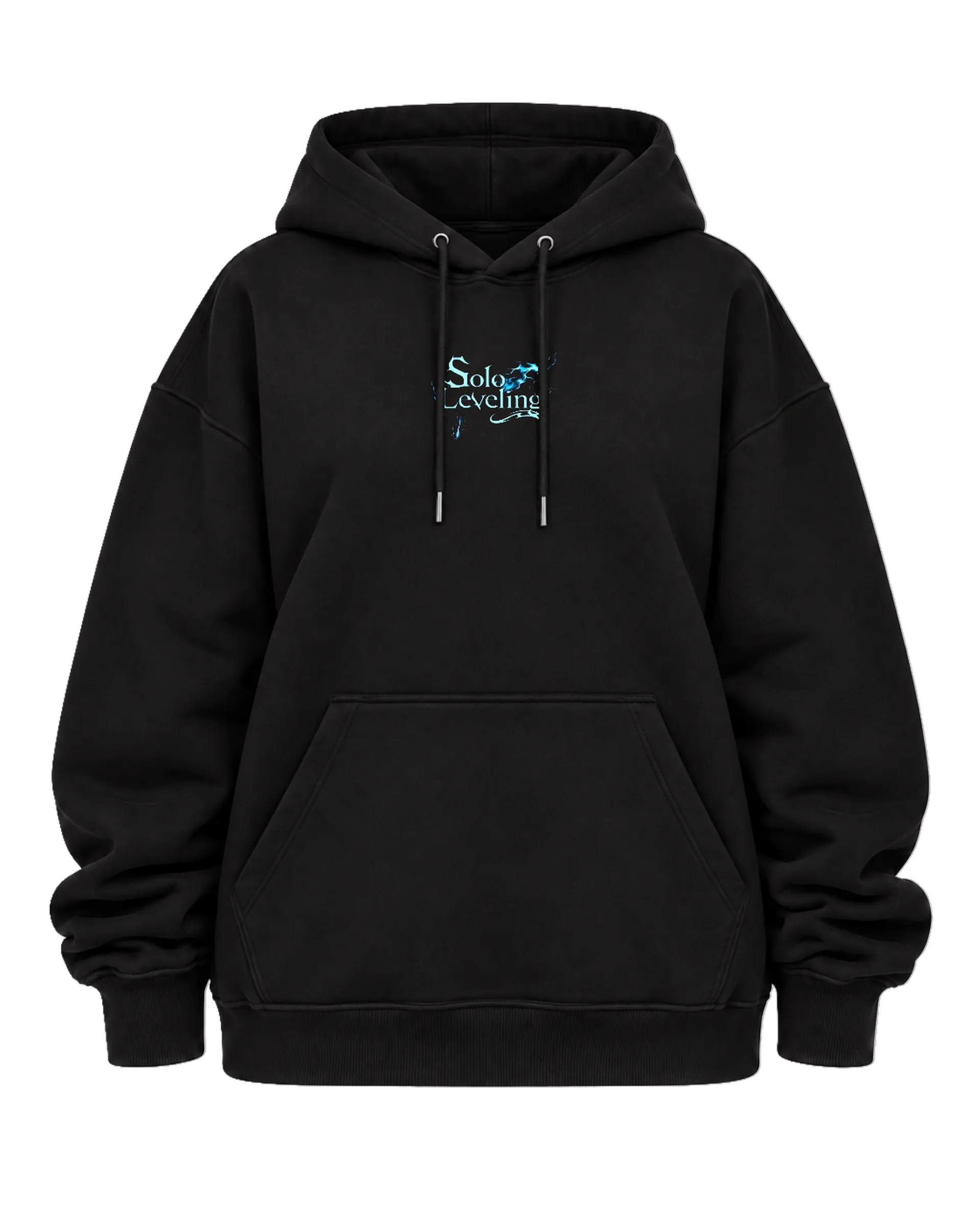 Blusa Moletom Canguru Solo Leveling Monarca das Sombras Azul - Imagem 5