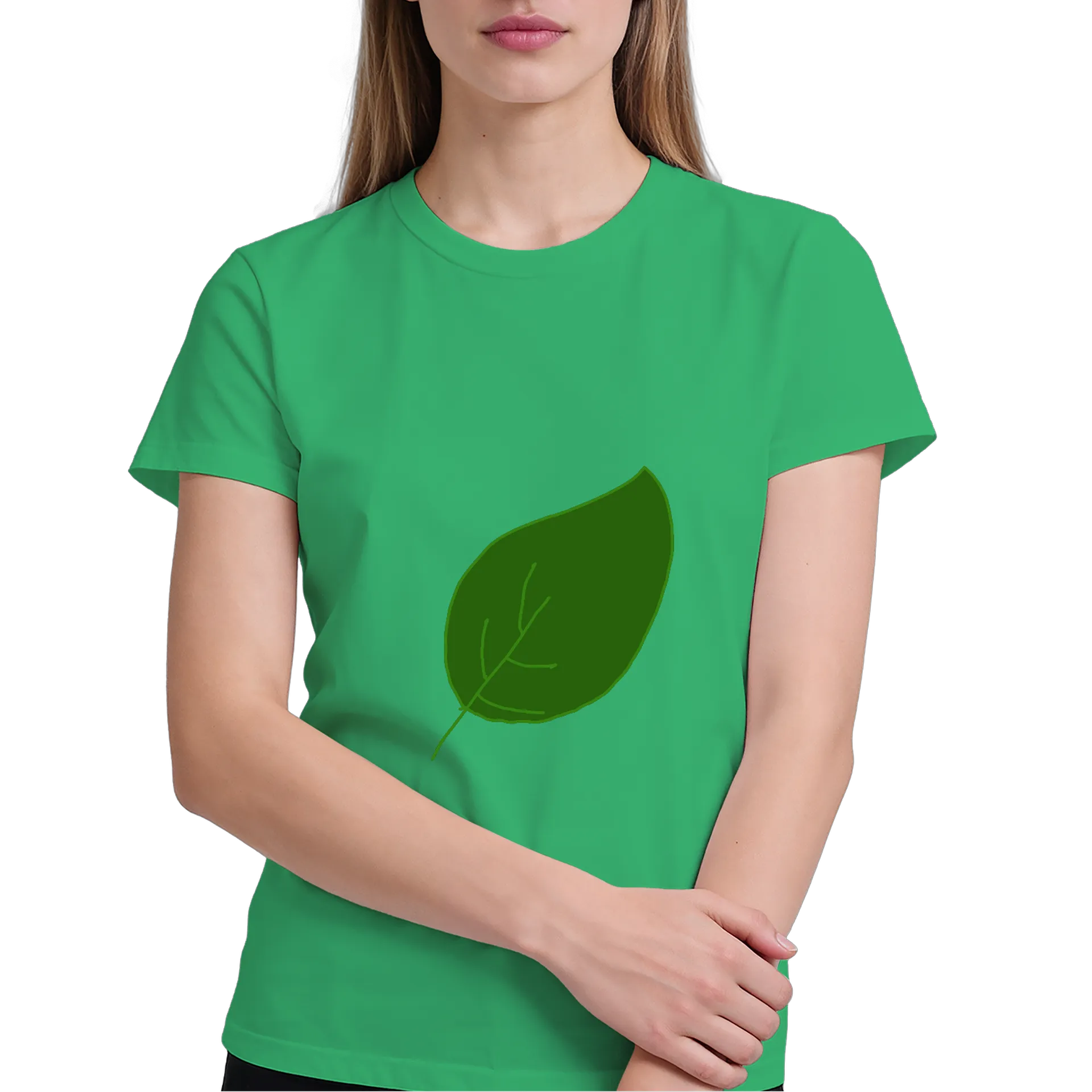 Camiseta Leaf -Branca & Verde - Imagem 4