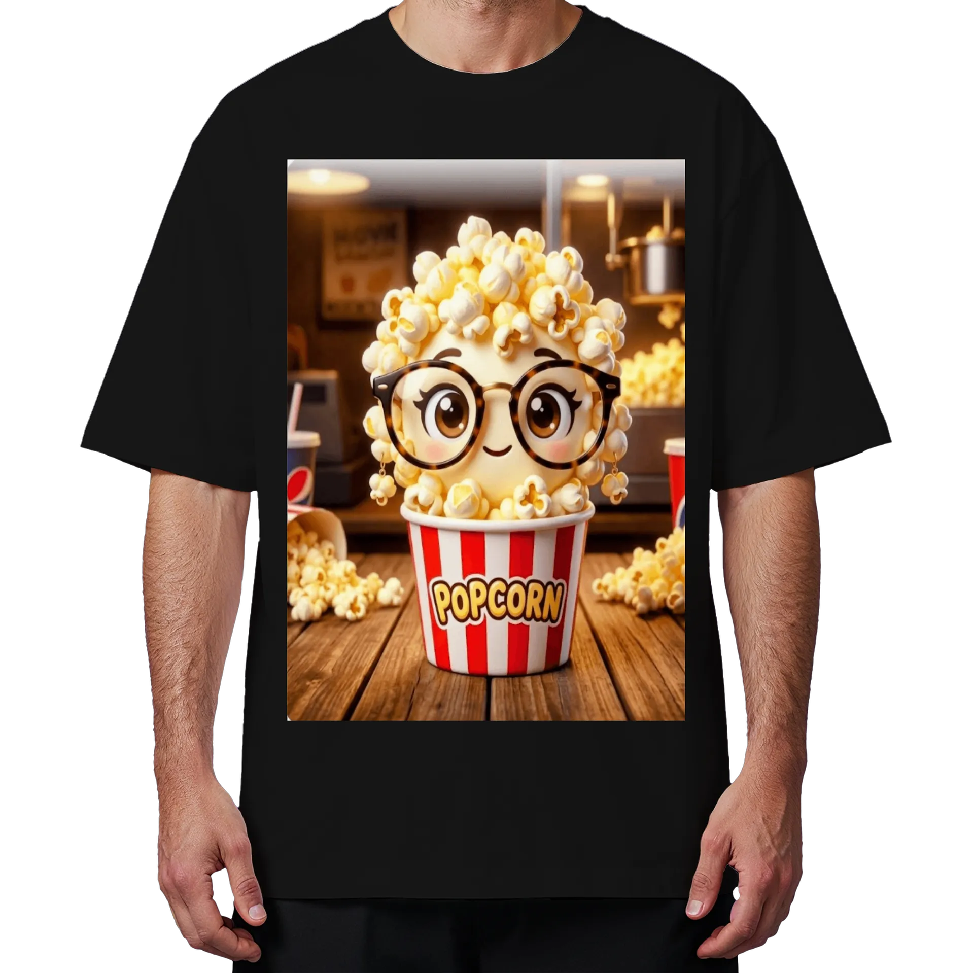 Camiseta Oversized Estampa Personalizada 50% Poliéster 50% - Imagem 4