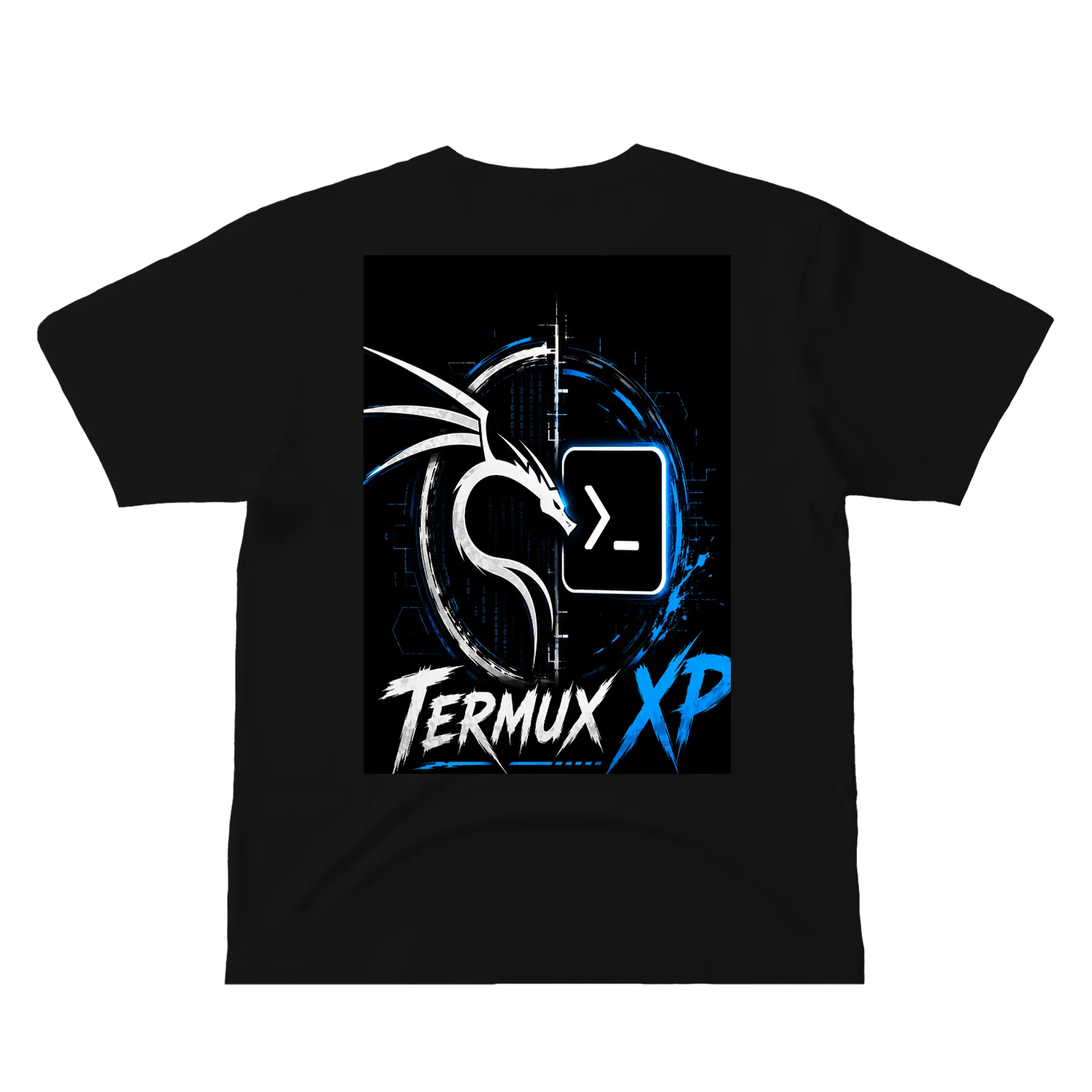 Camiseta Dragão Termux XP 100% Algodão Preto de TermuxXp