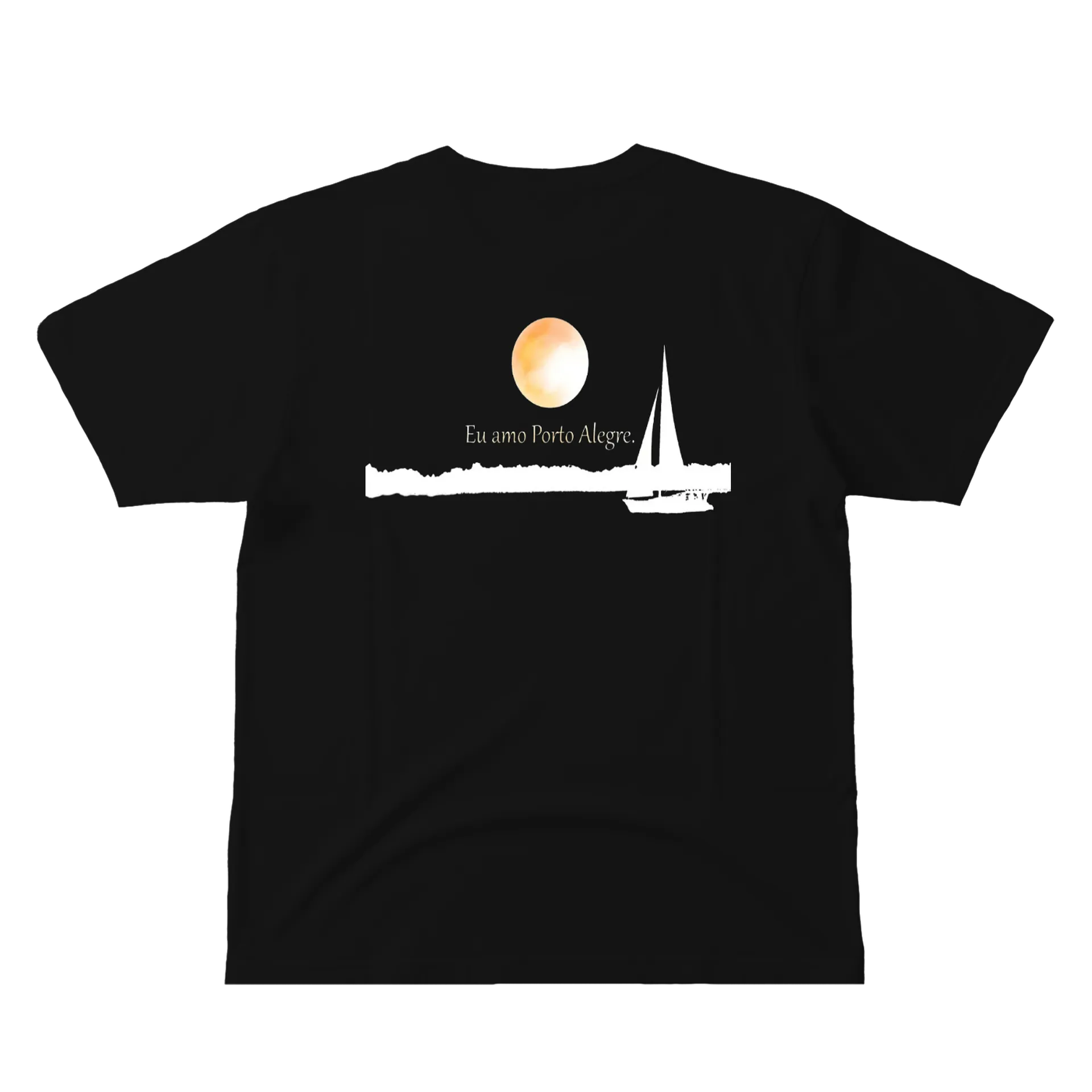Camiseta Eu Amo Porto Alegre 100% Algodão de Piffero