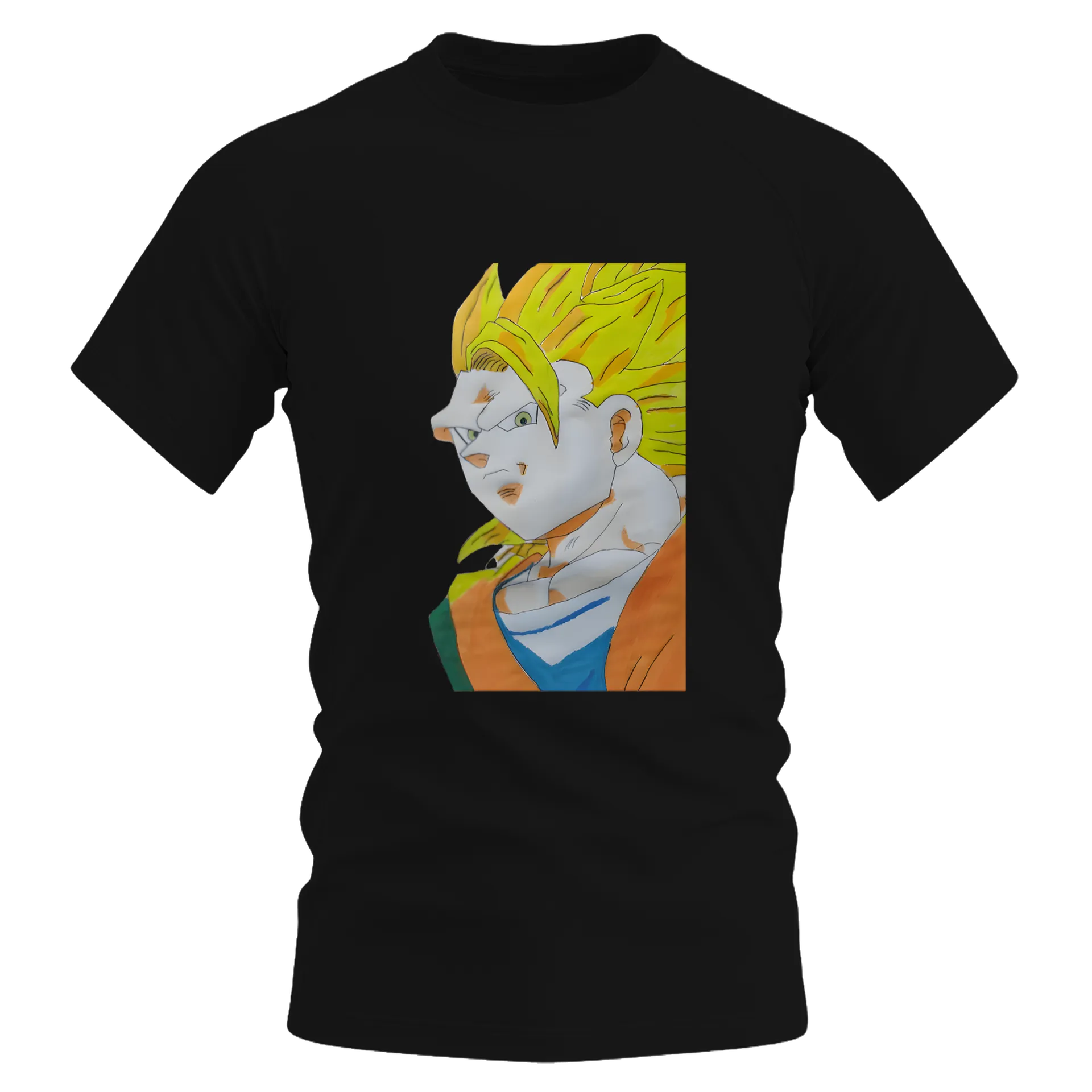 Camiseta Dry Fit Personagem Anime Cabelo Amarelo 100% - Imagem 1
