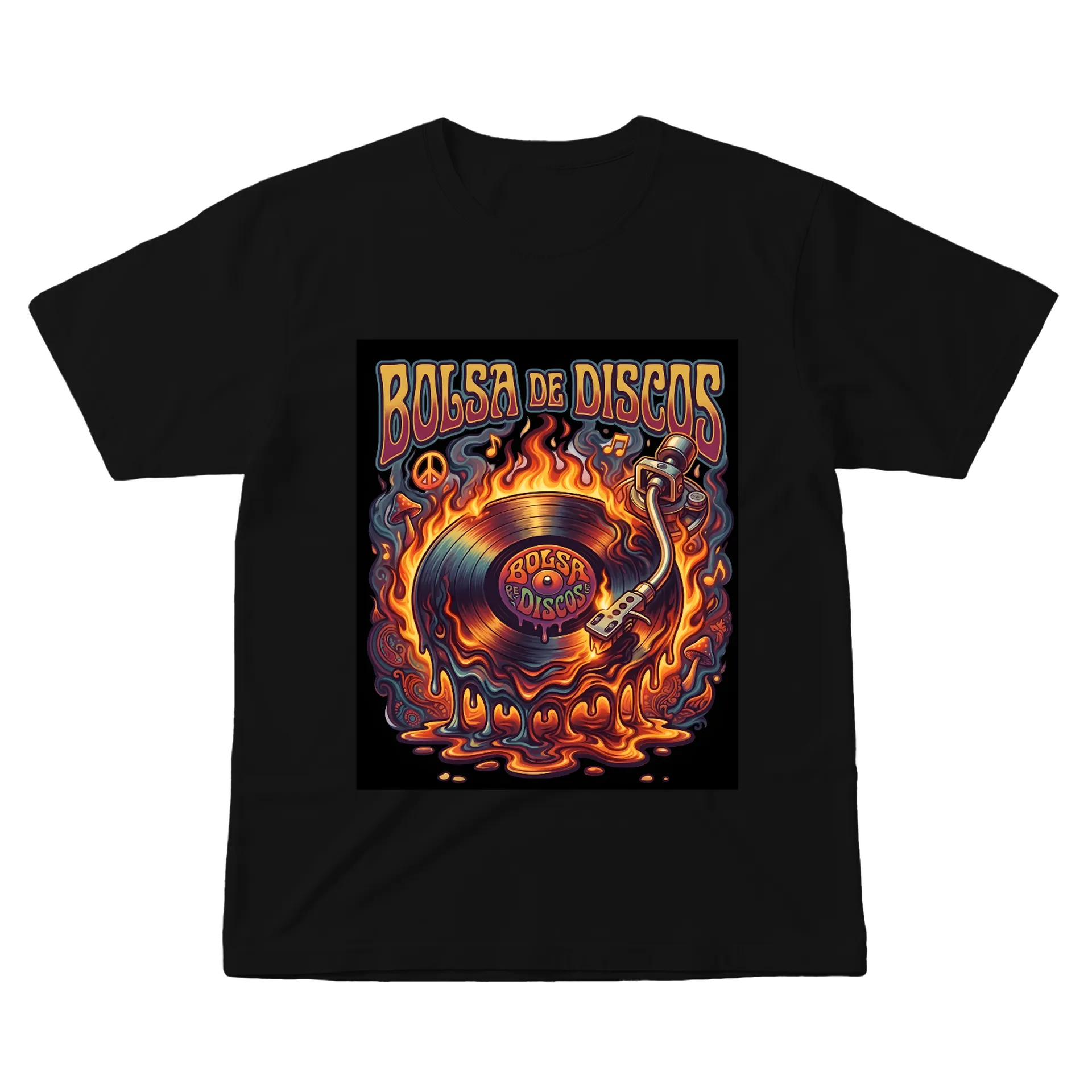 Camiseta personalizada BDD vinil em chamas - Imagem 2