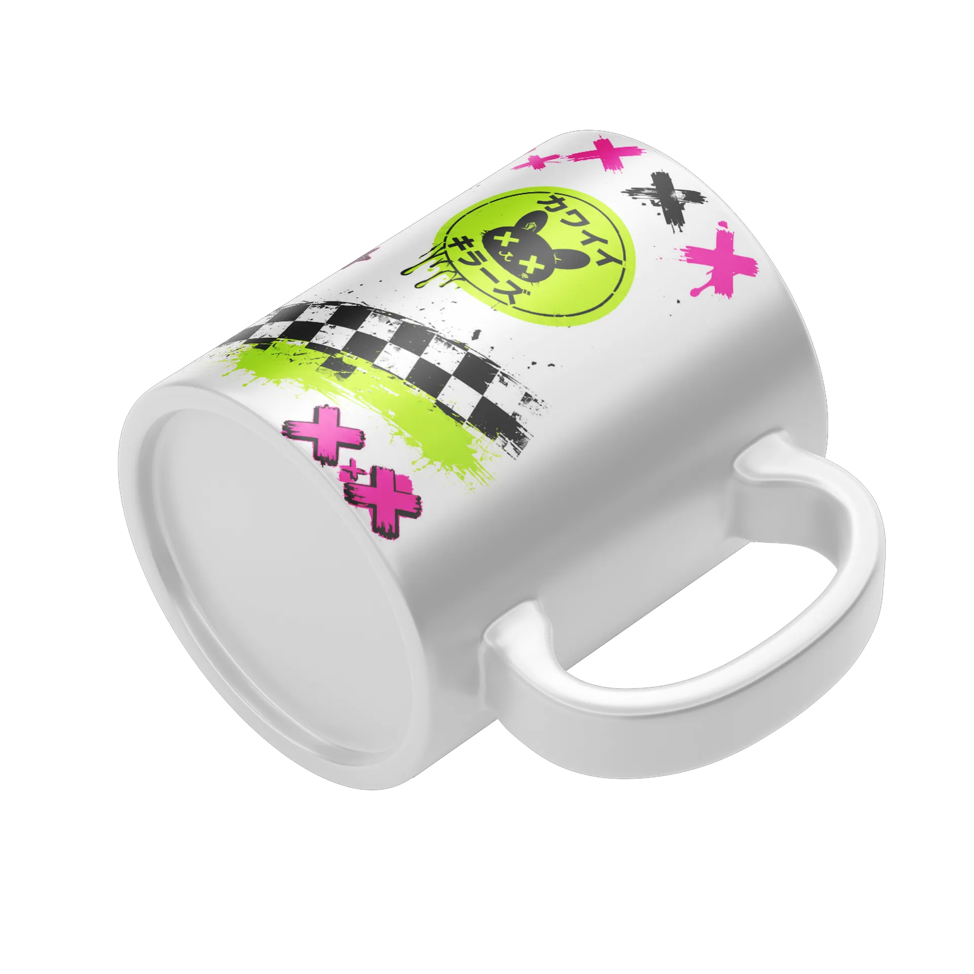 Caneca Porcelana Kawaii Killers Branco 325ml - Imagem 4