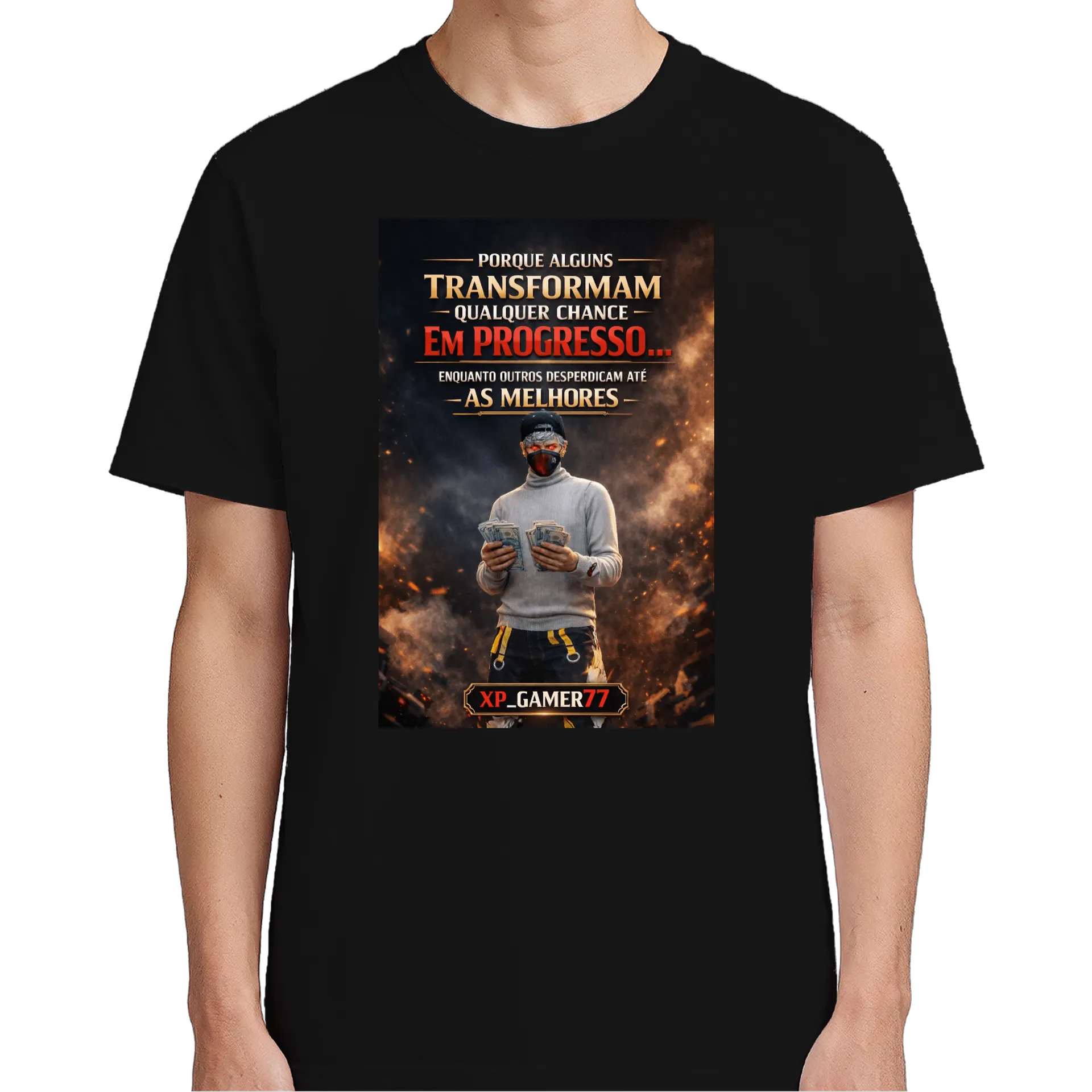 Camiseta Estampa Gamer Transformação 100% Algodão - Imagem 5