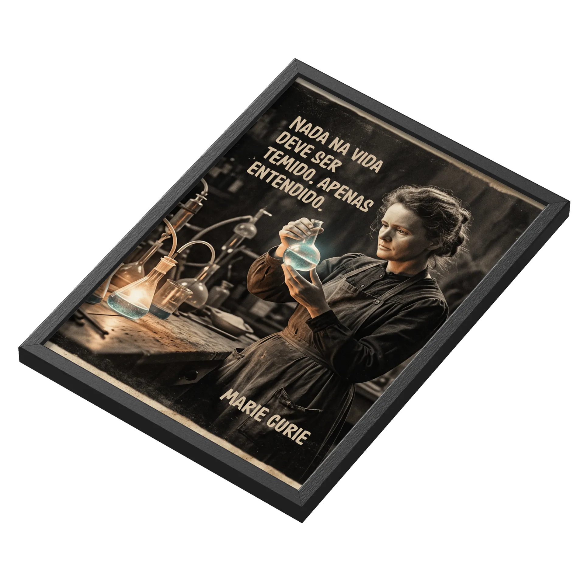 Quadro Decorativo Marie Curie - Nada Deve Ser Temido - Imagem 3