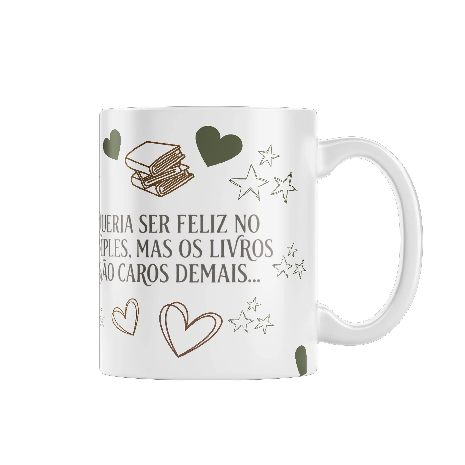 Caneca Literária Feliz no Simples - Imagem 1