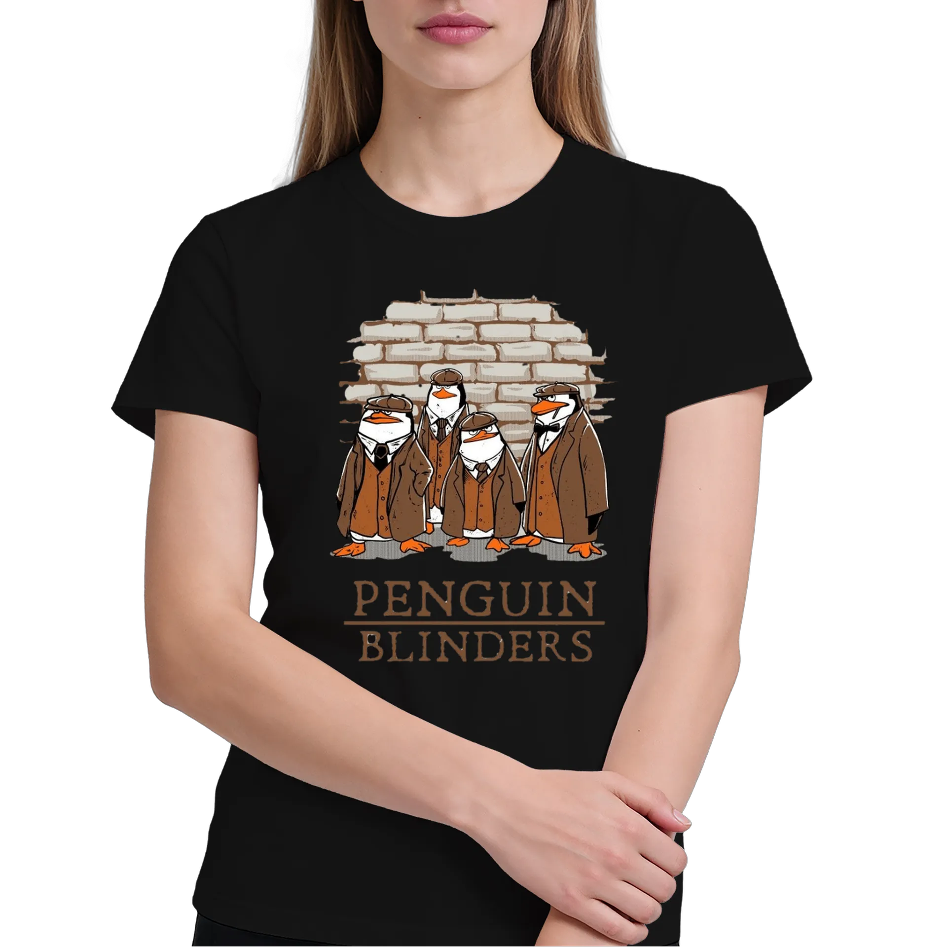 Camiseta Pinguins Estilizados 100% Algodão - Imagem 4