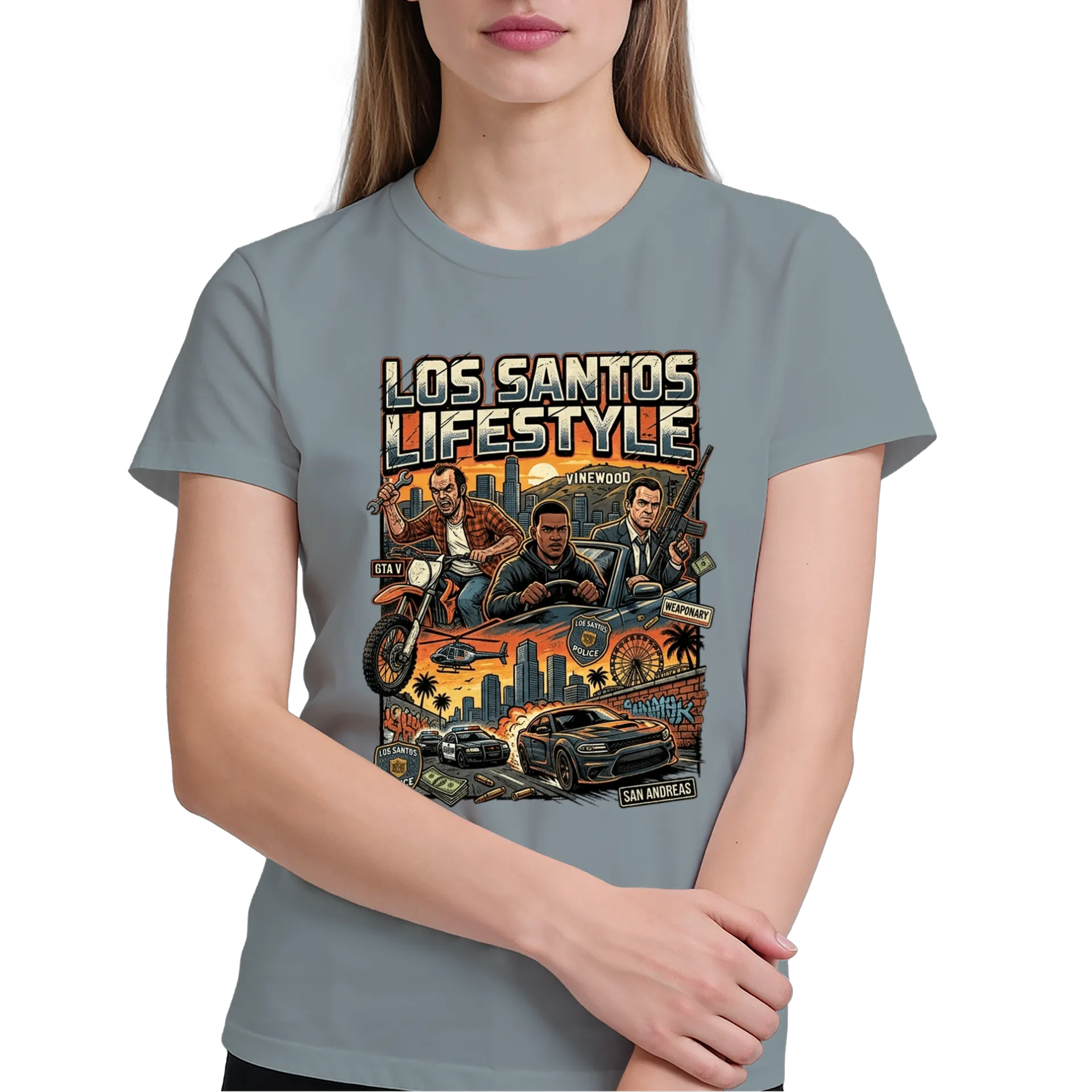 Camiseta Los Santos LifeStyle  de oibiro — imagem 3 de 6