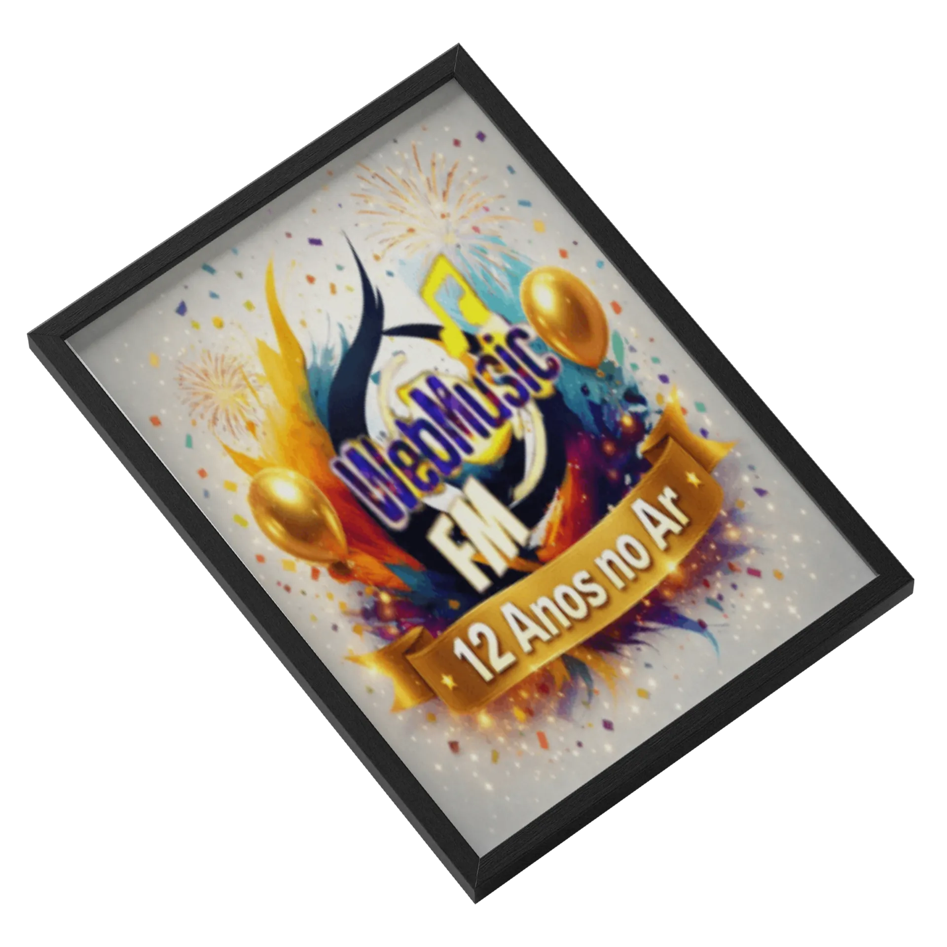 Quadro A3 personalizado webmusic 12 anos - Imagem 2