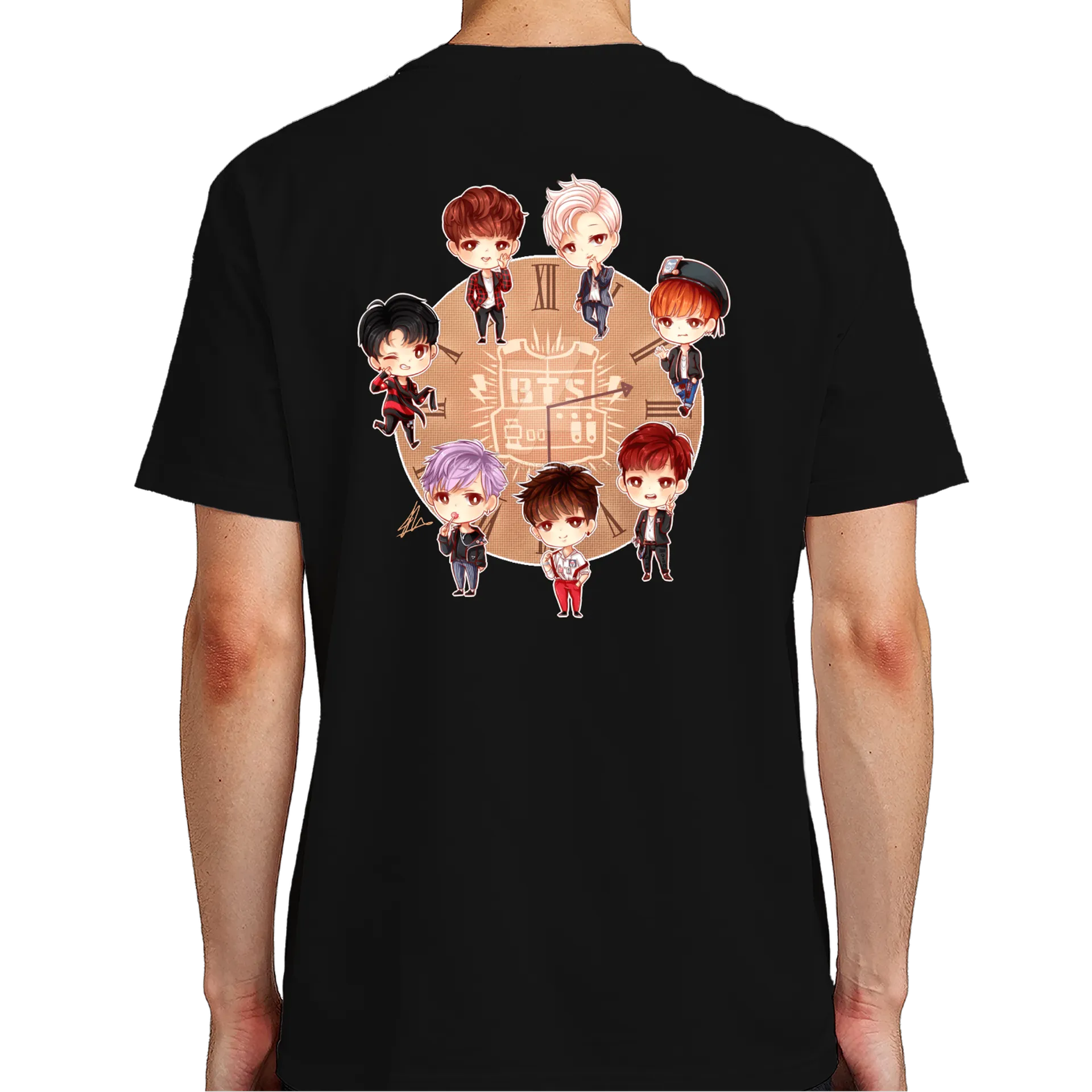 Camiseta Estampa Personagens Estilo Cartoon 100% Algodão - Imagem 7